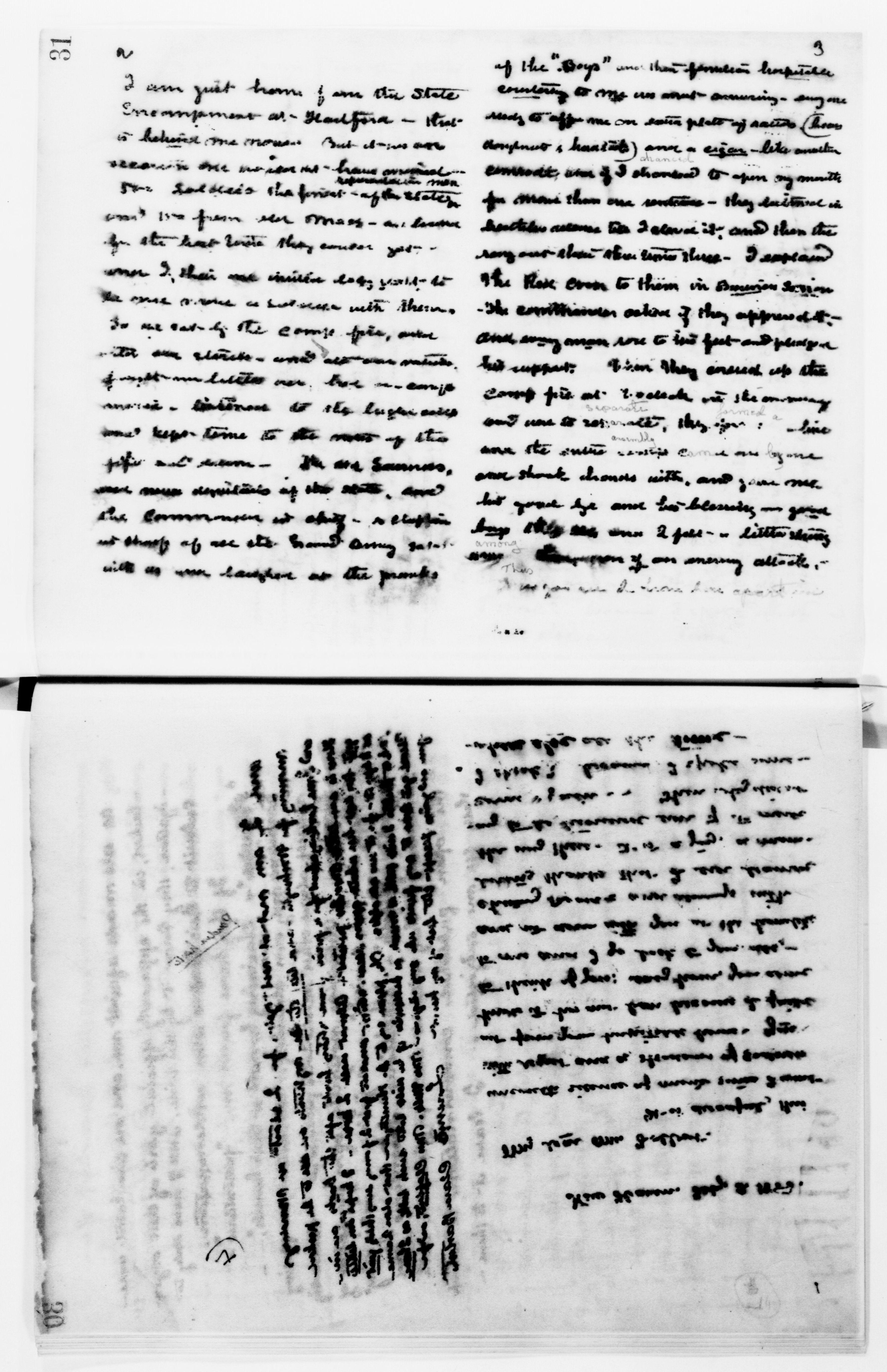 Scanned image of the current content page