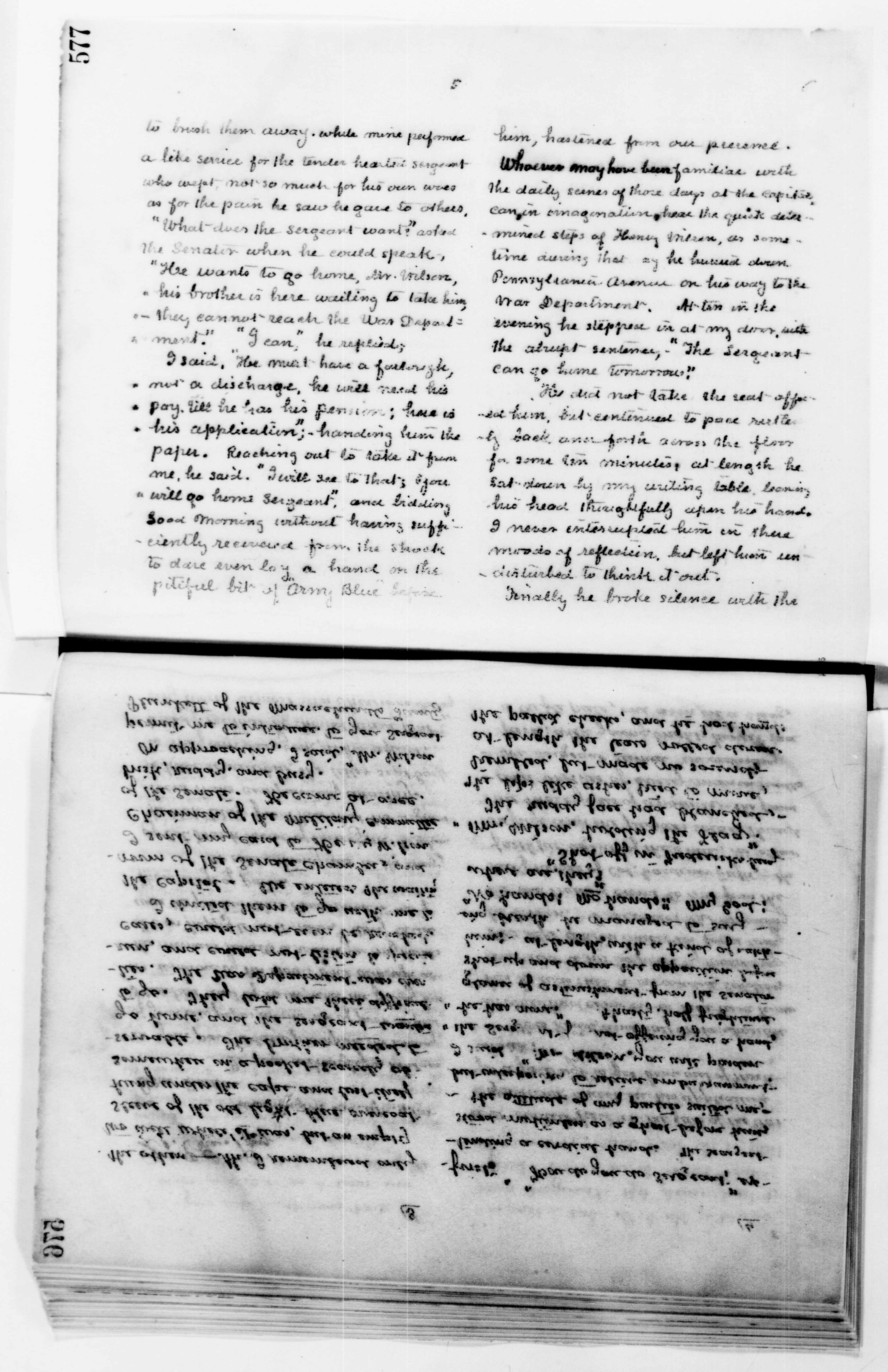 Scanned image of the current content page