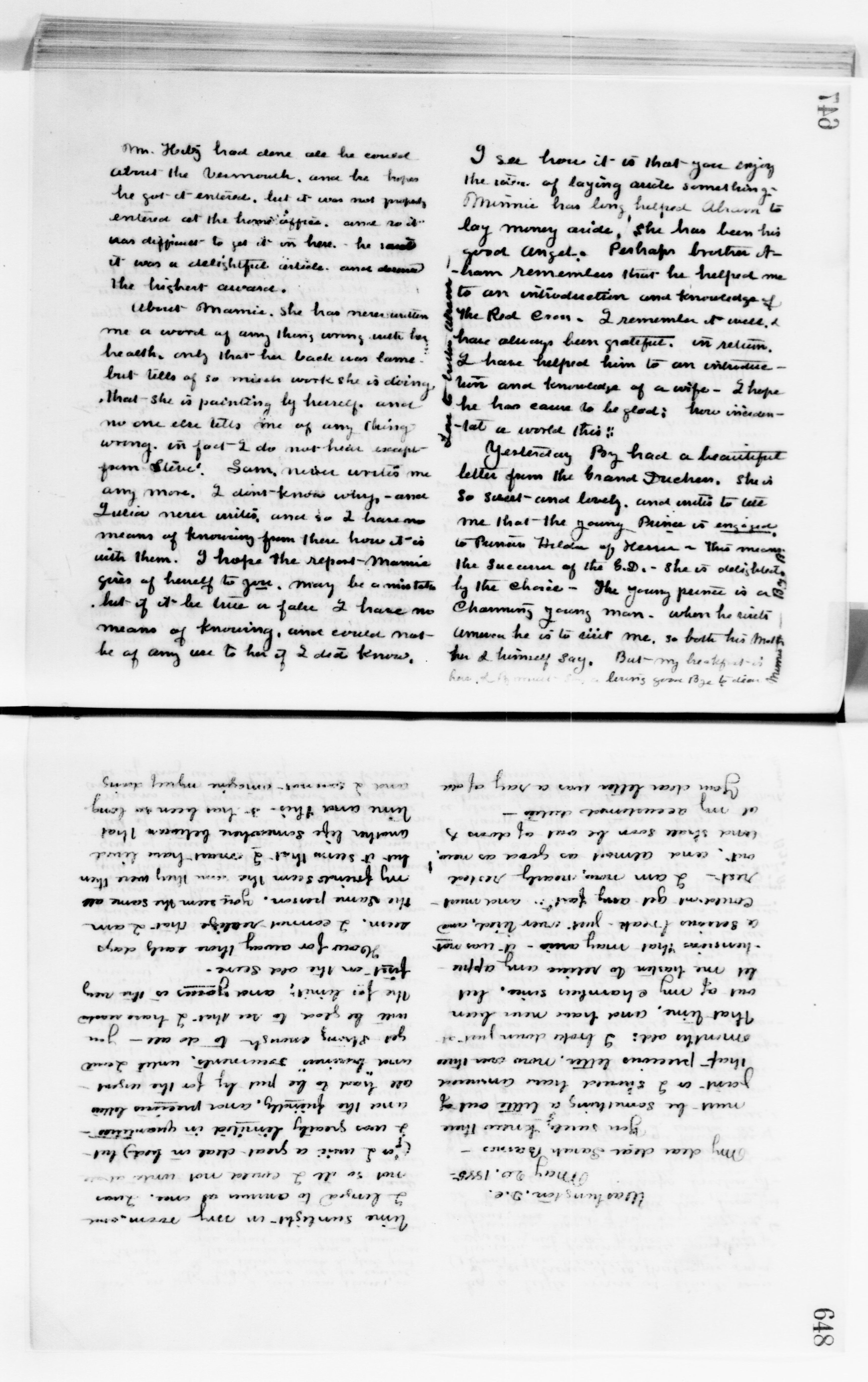 Scanned image of the current content page