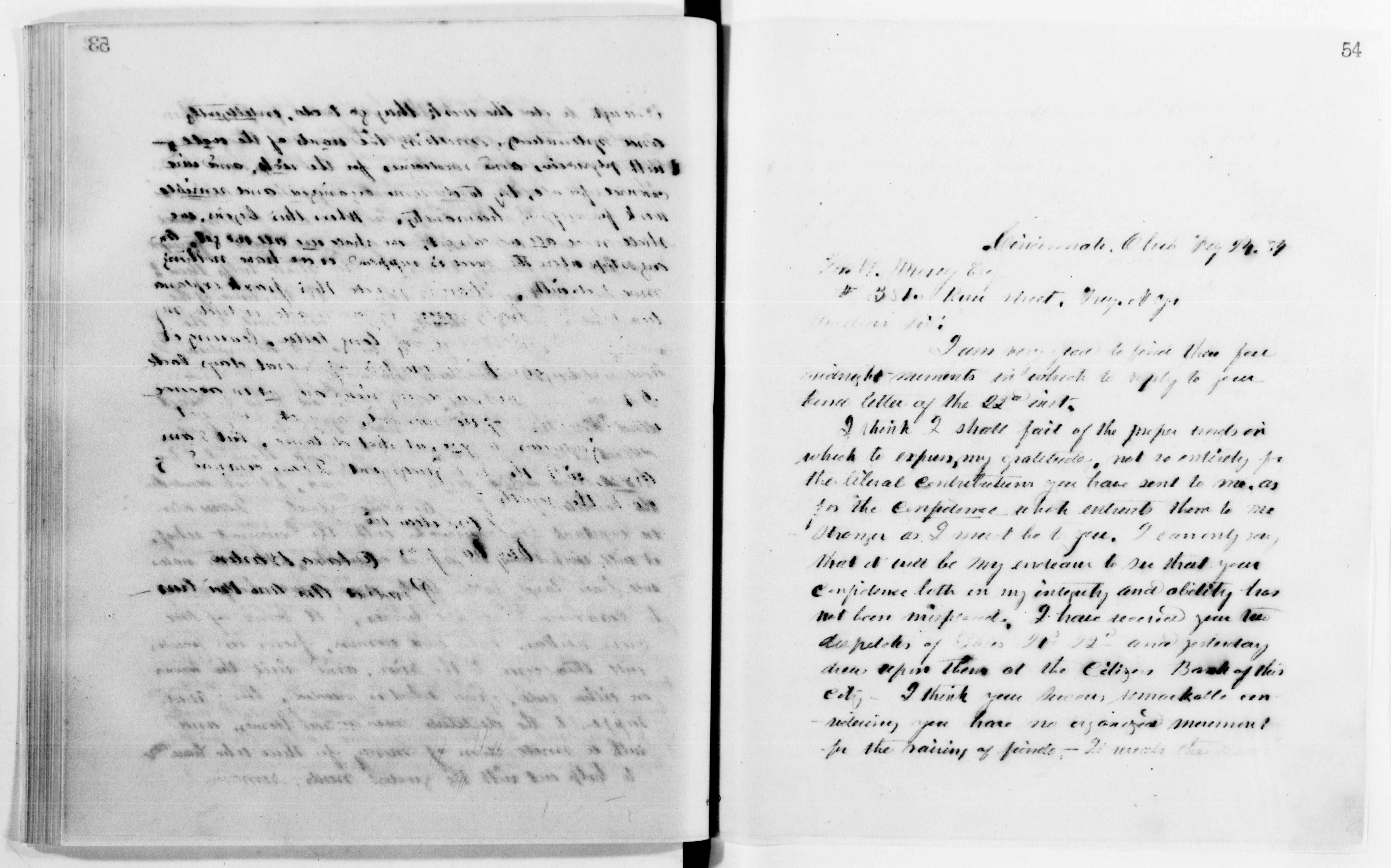 Scanned image of the current content page