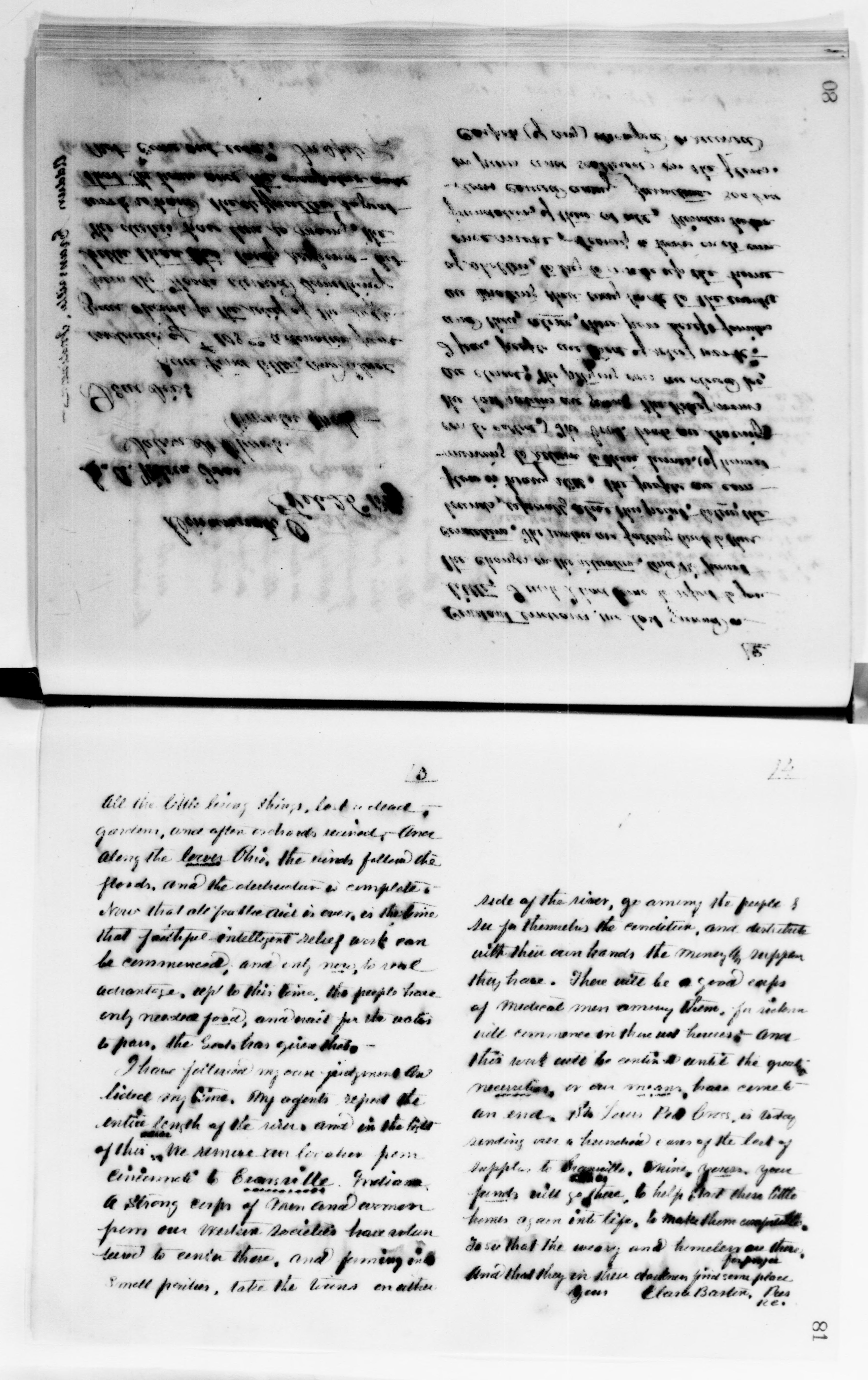 Scanned image of the current content page