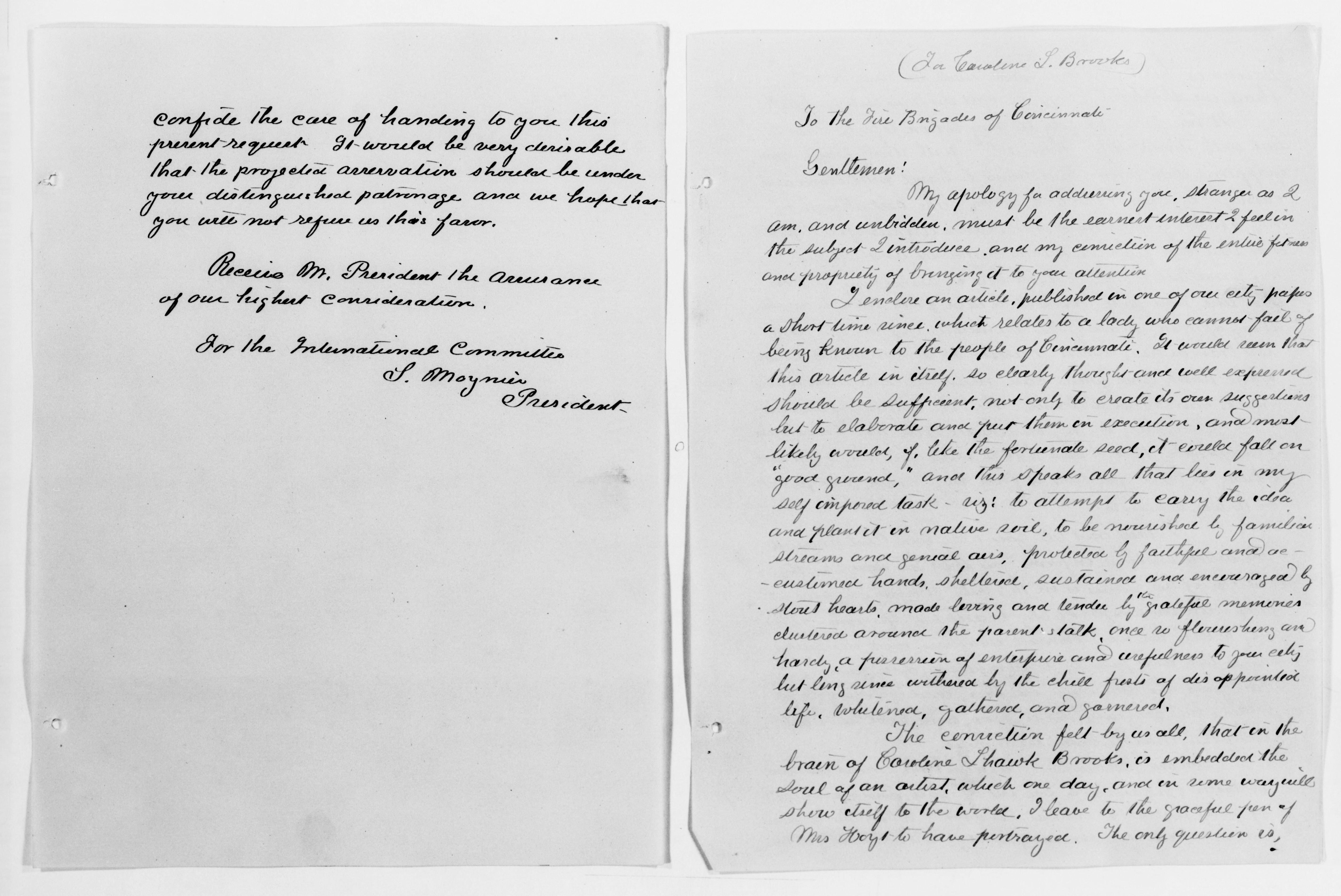 Scanned image of the current content page