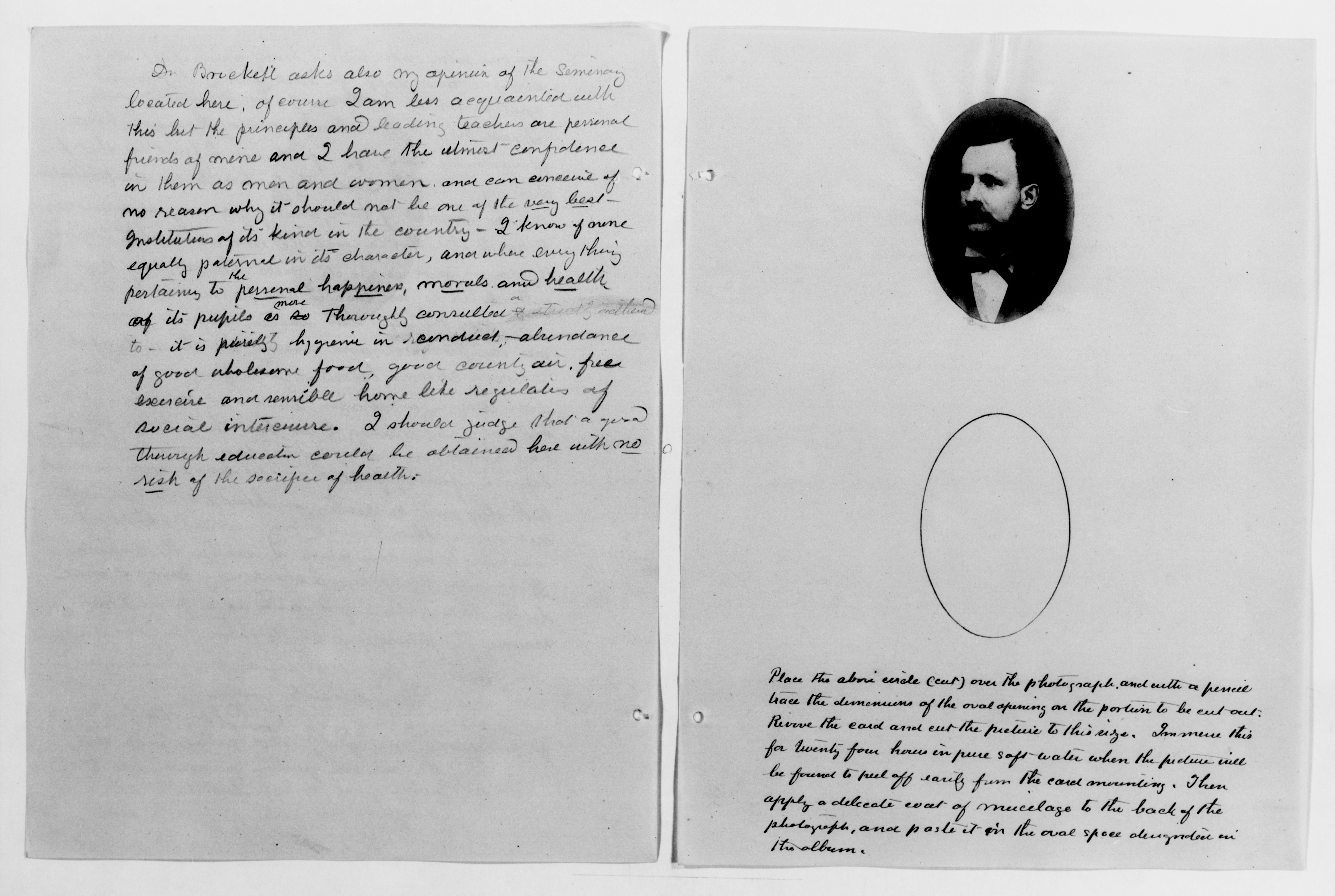 Scanned image of the current content page