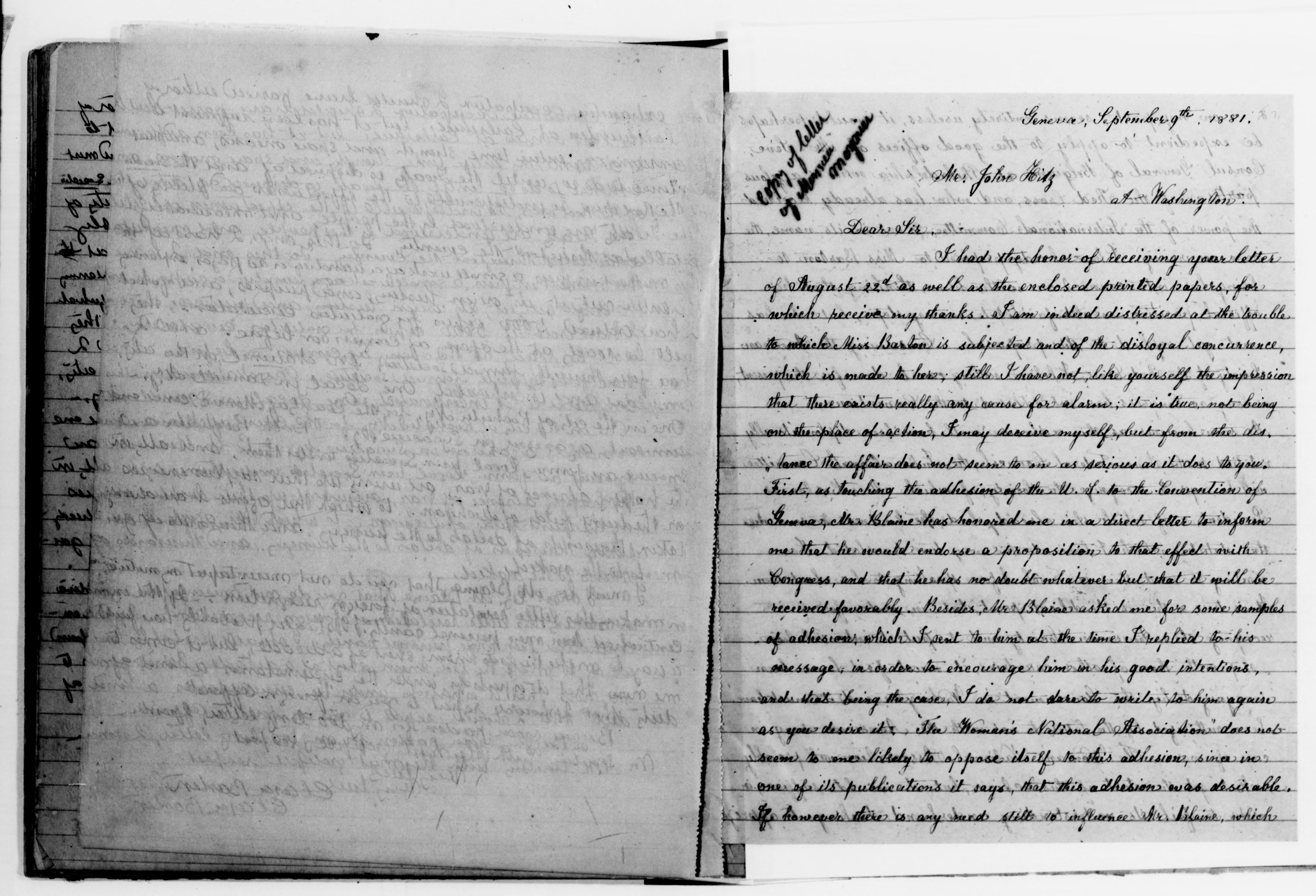 Scanned image of the current content page