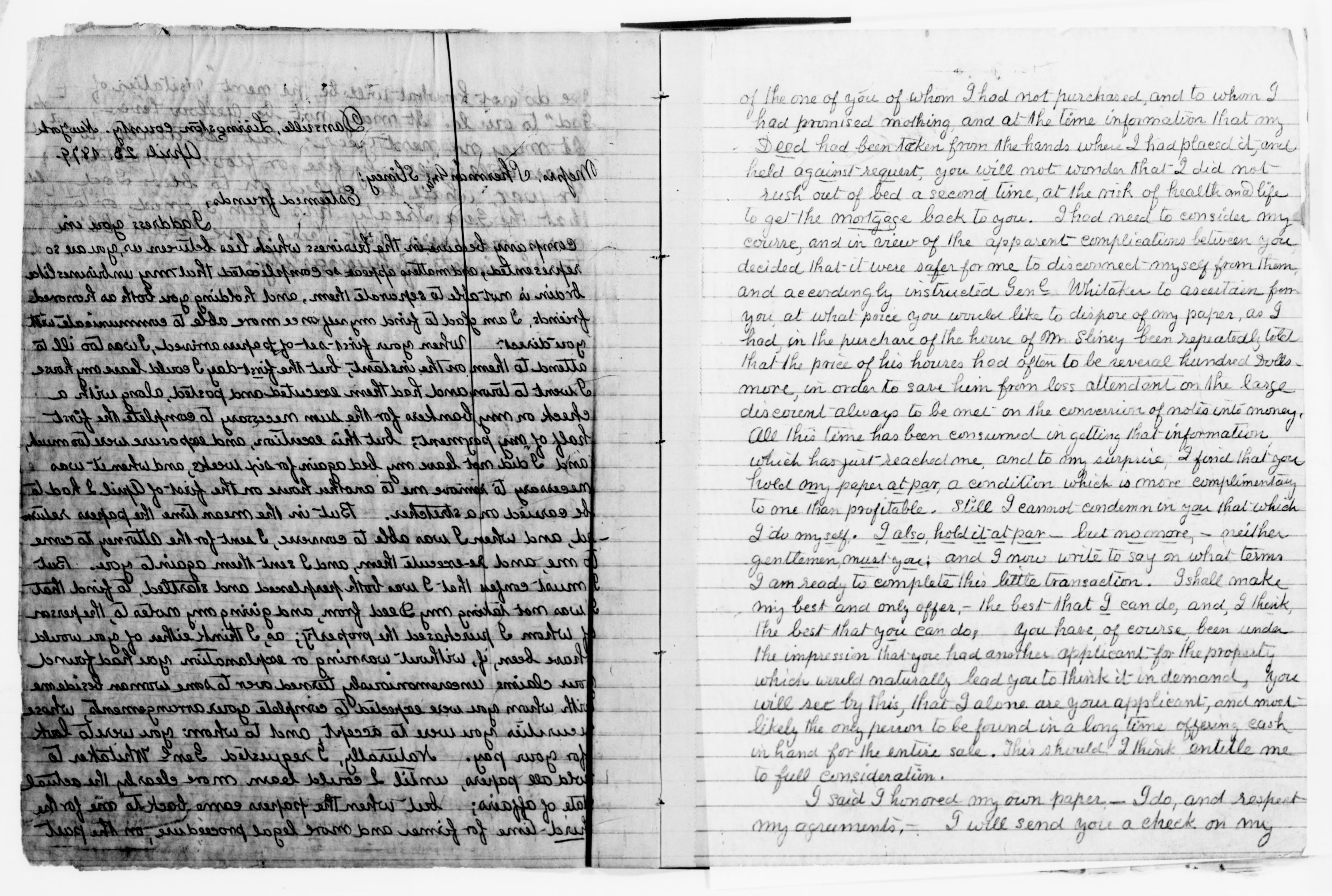 Scanned image of the current content page