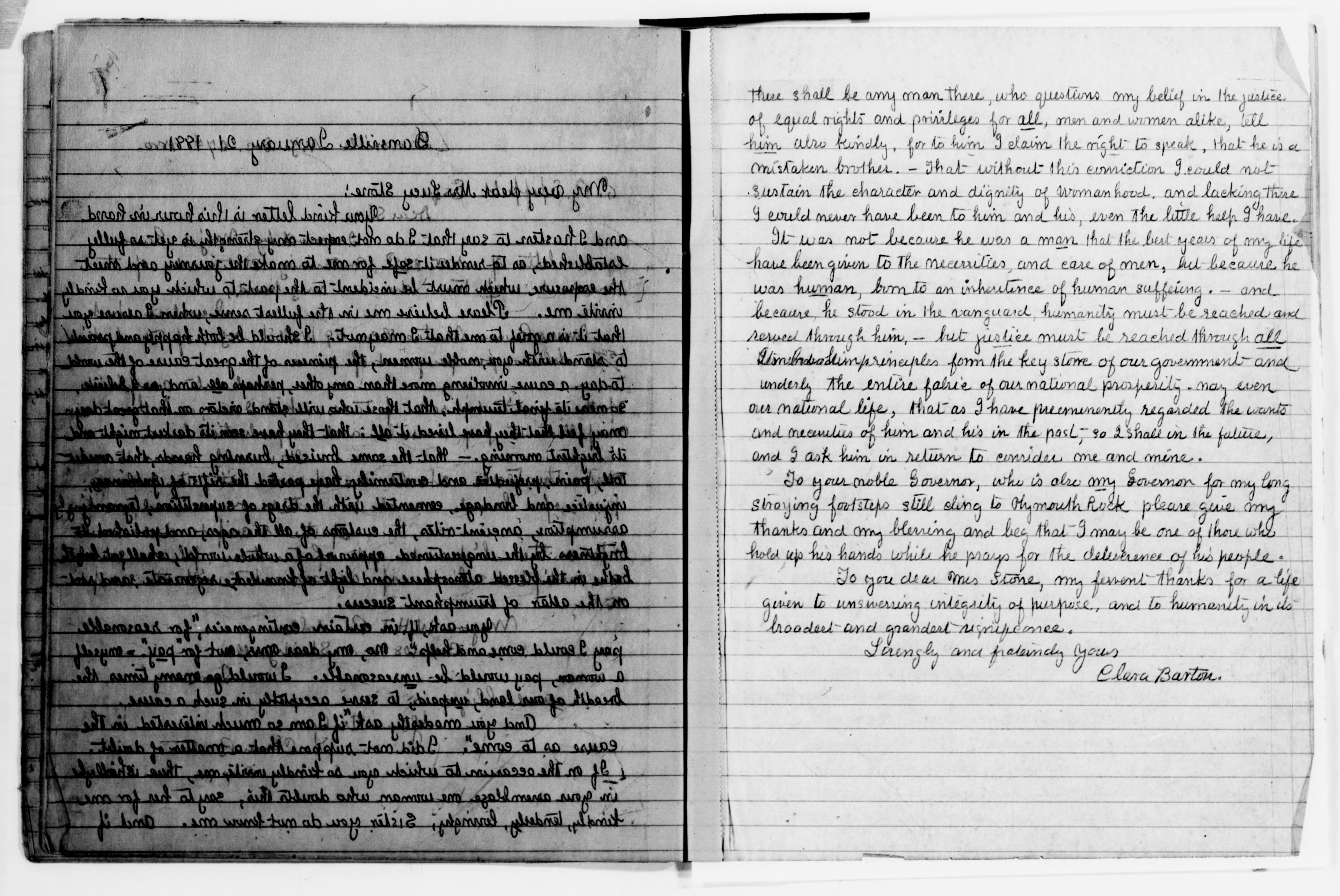 Scanned image of the current content page