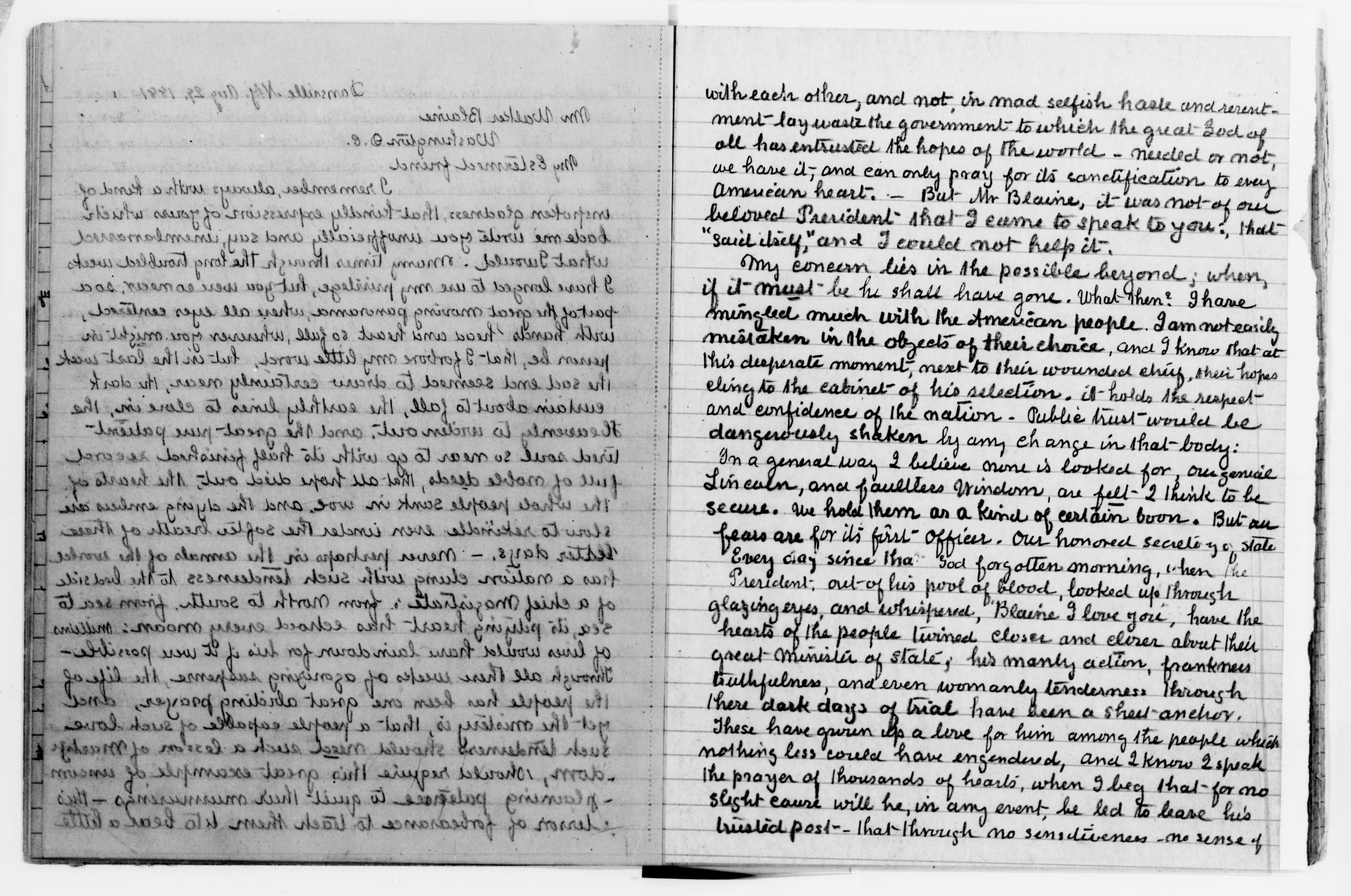 Scanned image of the current content page