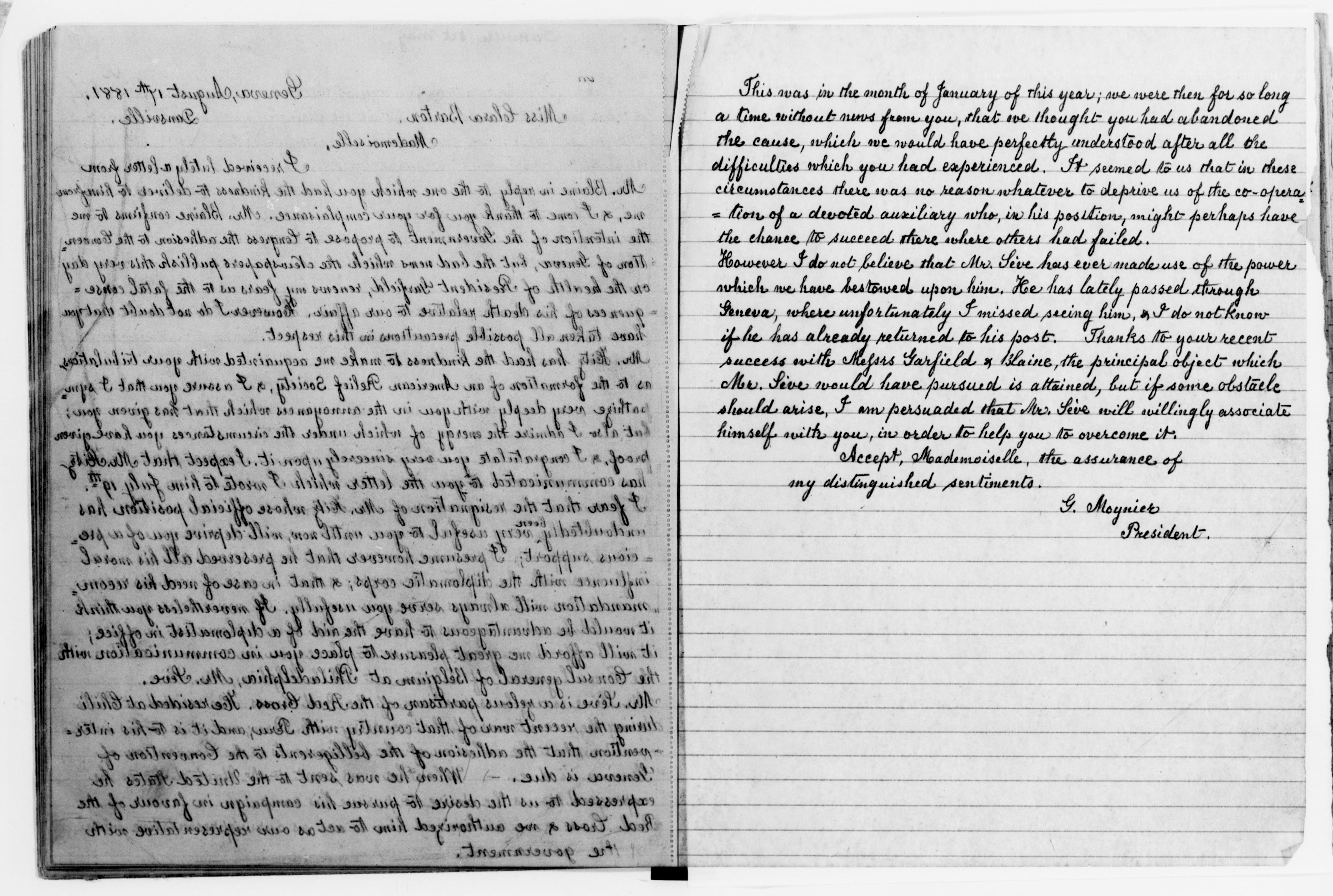 Scanned image of the current content page