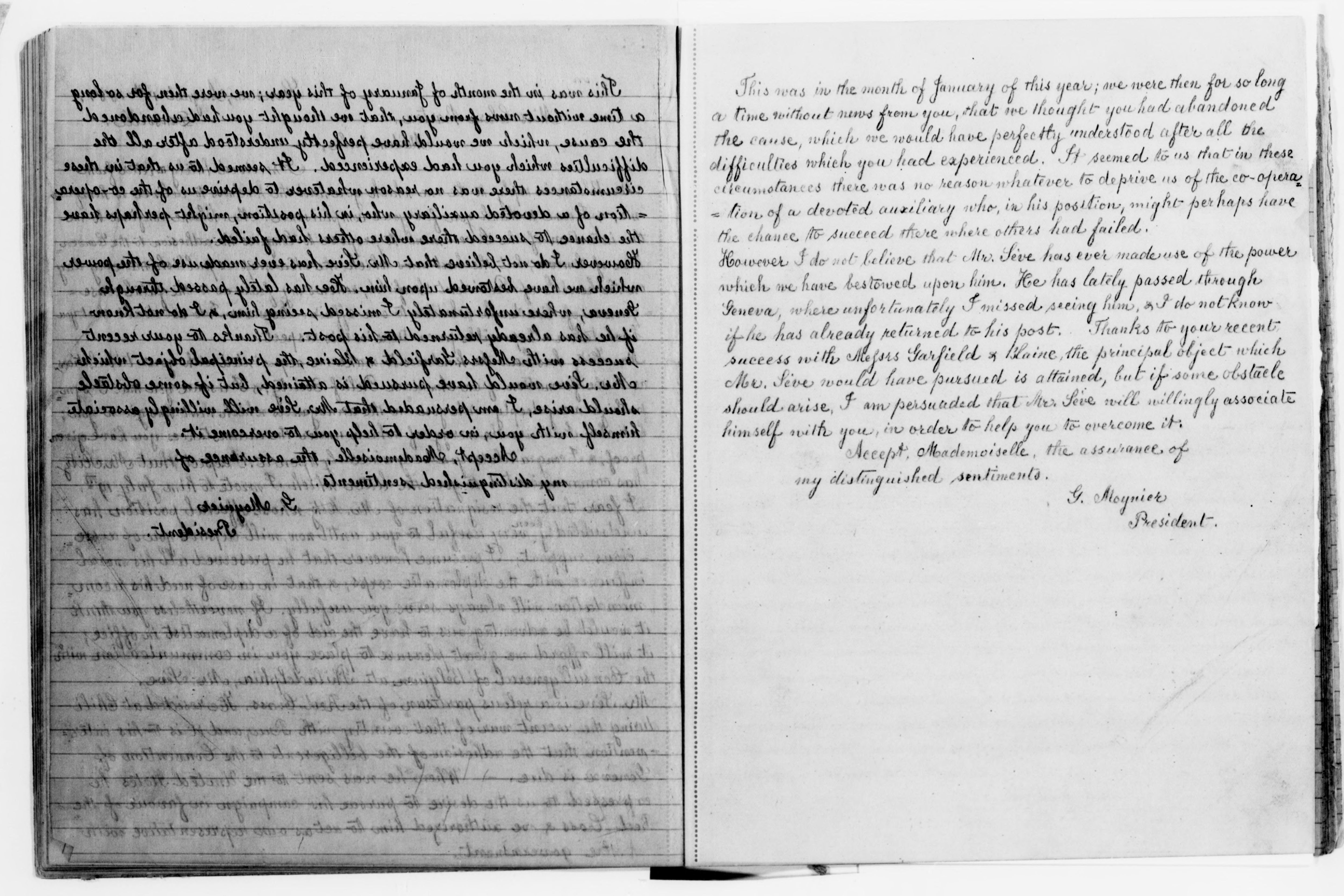 Scanned image of the current content page