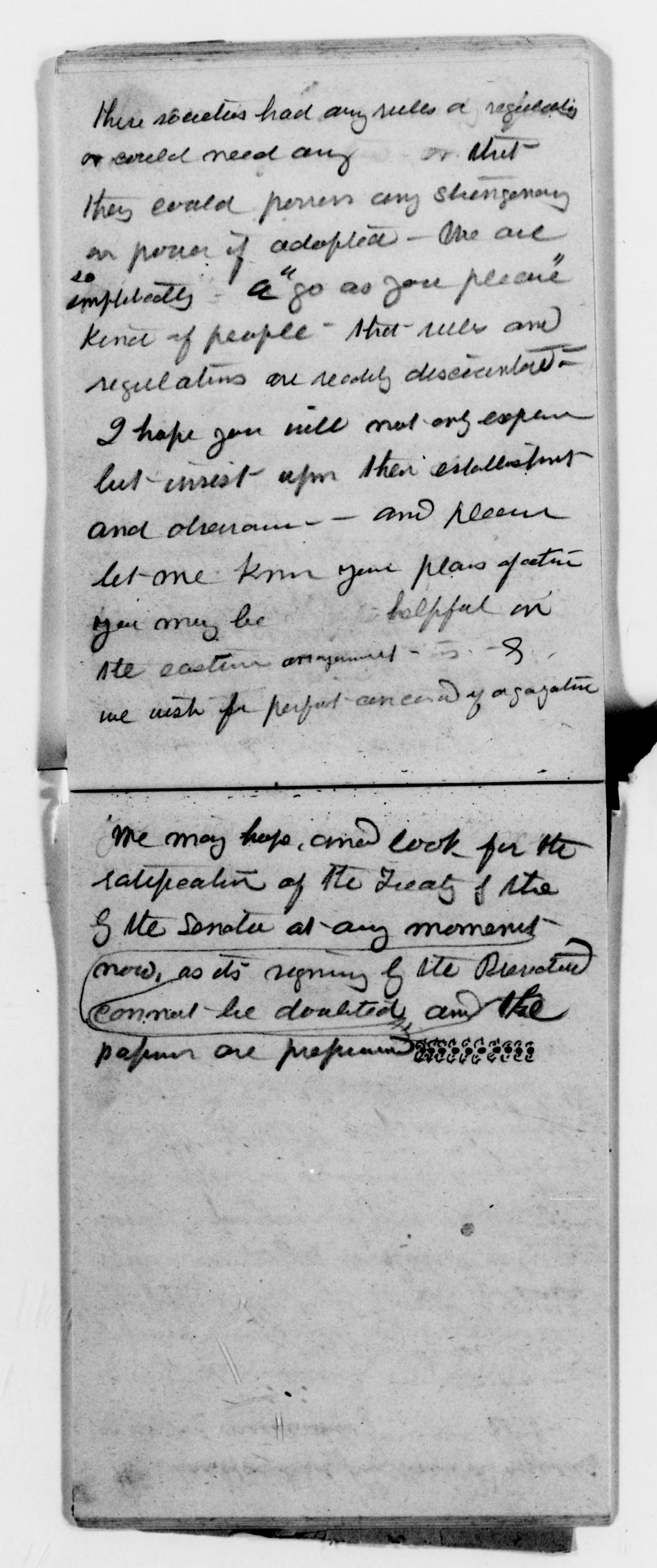 Scanned image of the current content page