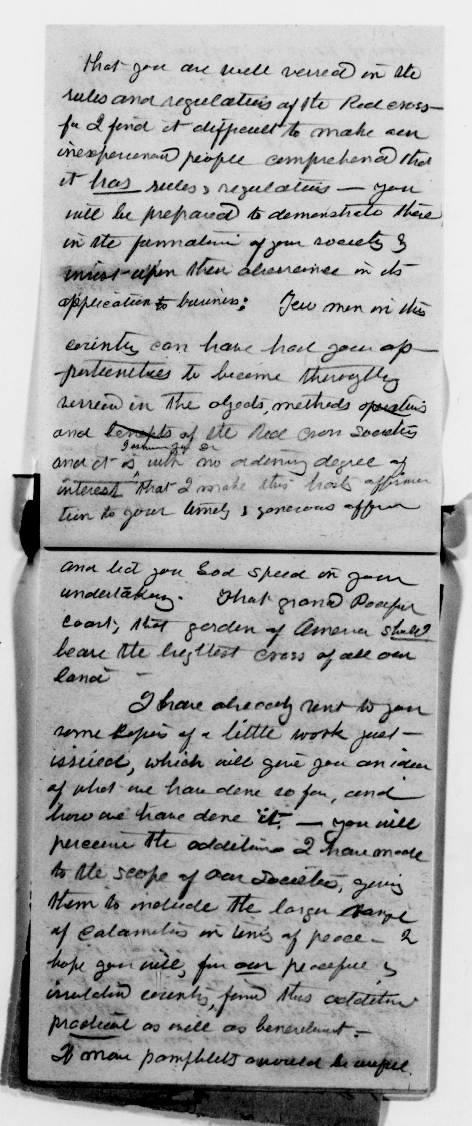 Scanned image of the current content page