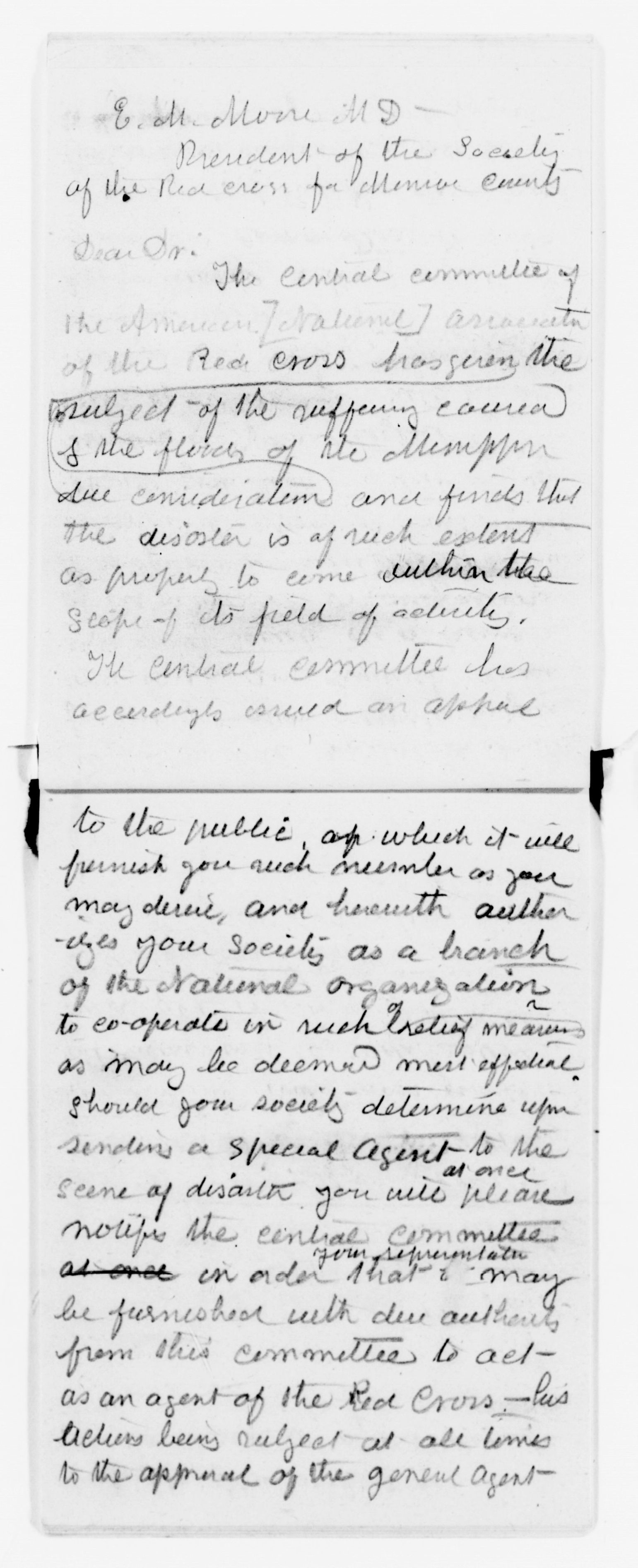 Scanned image of the current content page