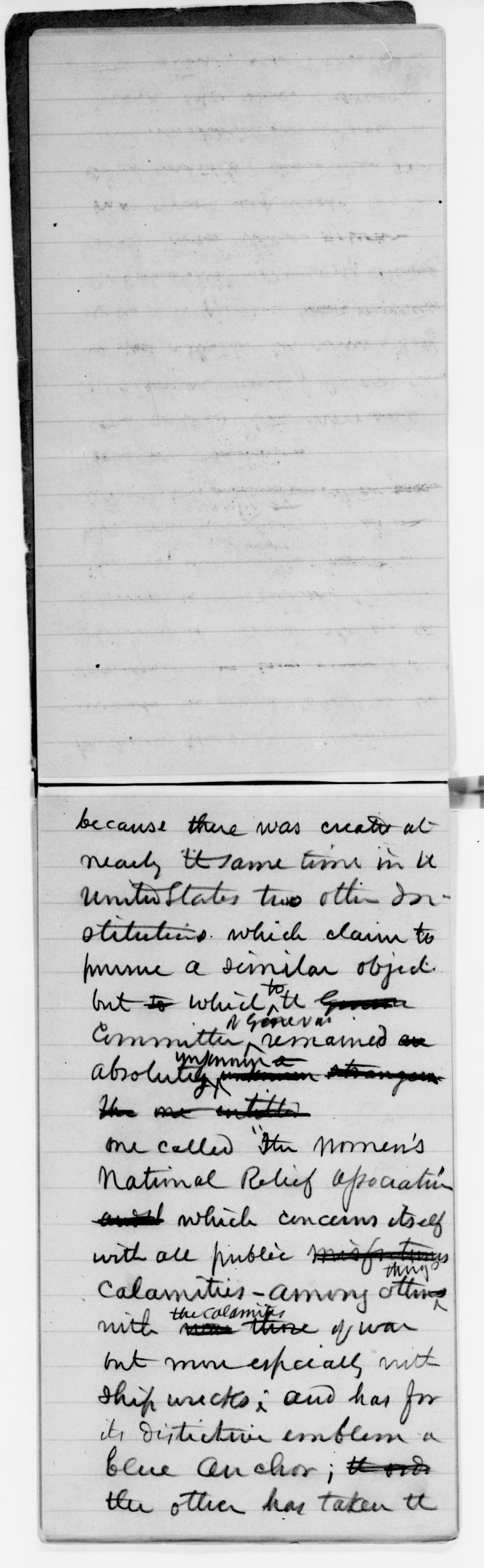 Scanned image of the current content page