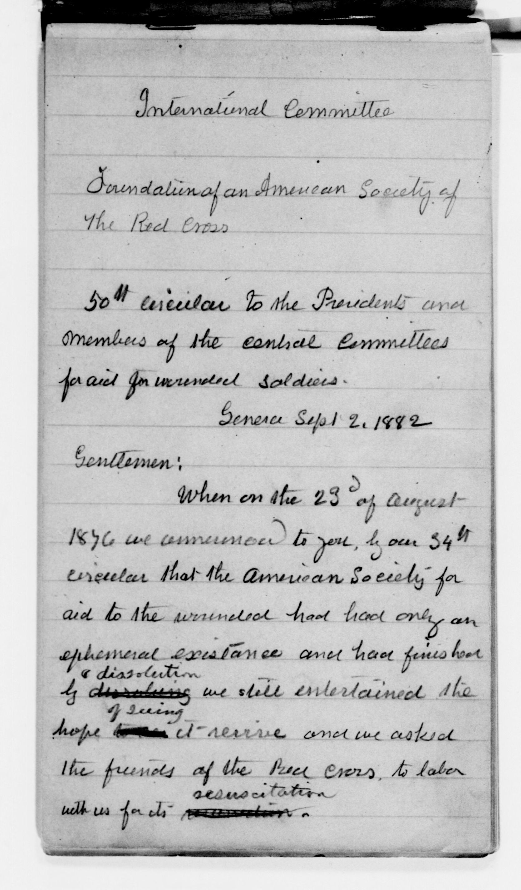 Scanned image of the current content page