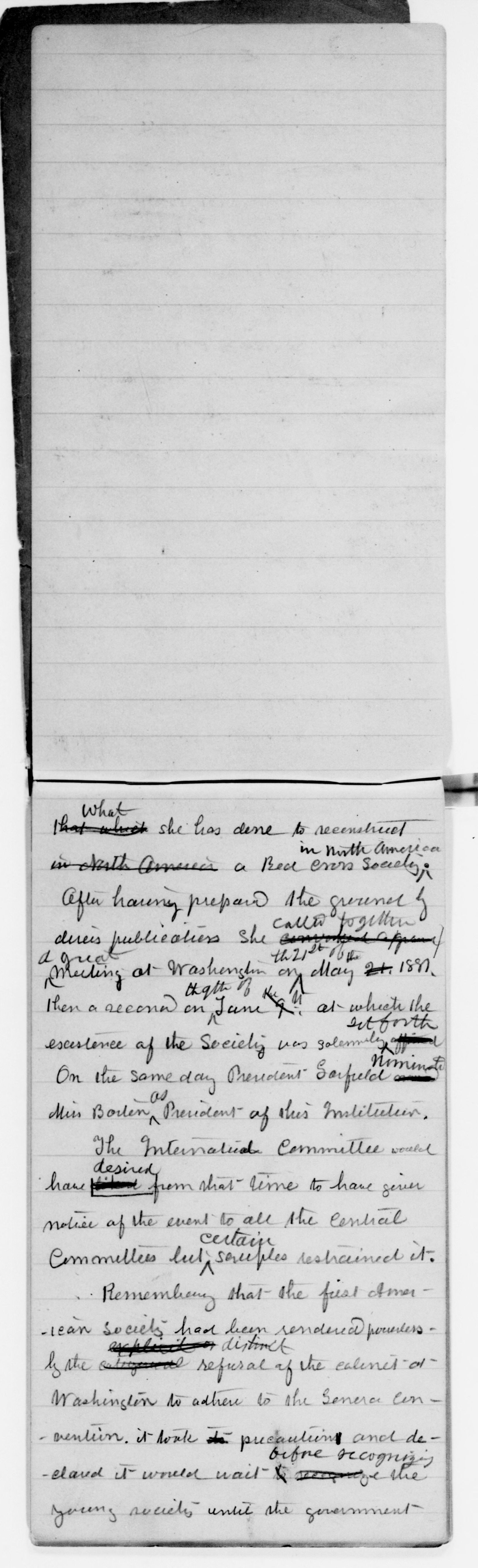 Scanned image of the current content page