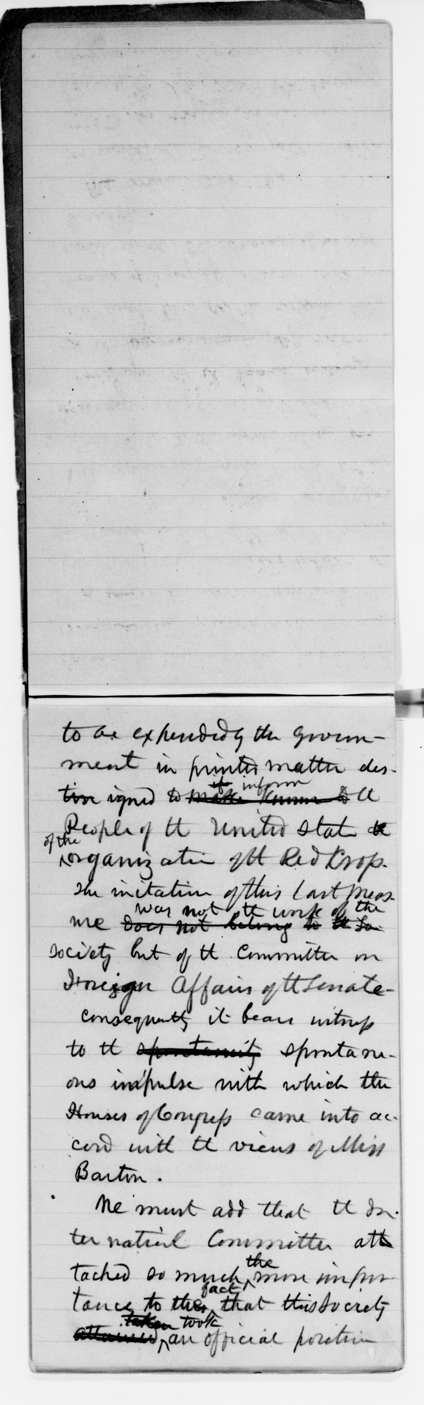 Scanned image of the current content page