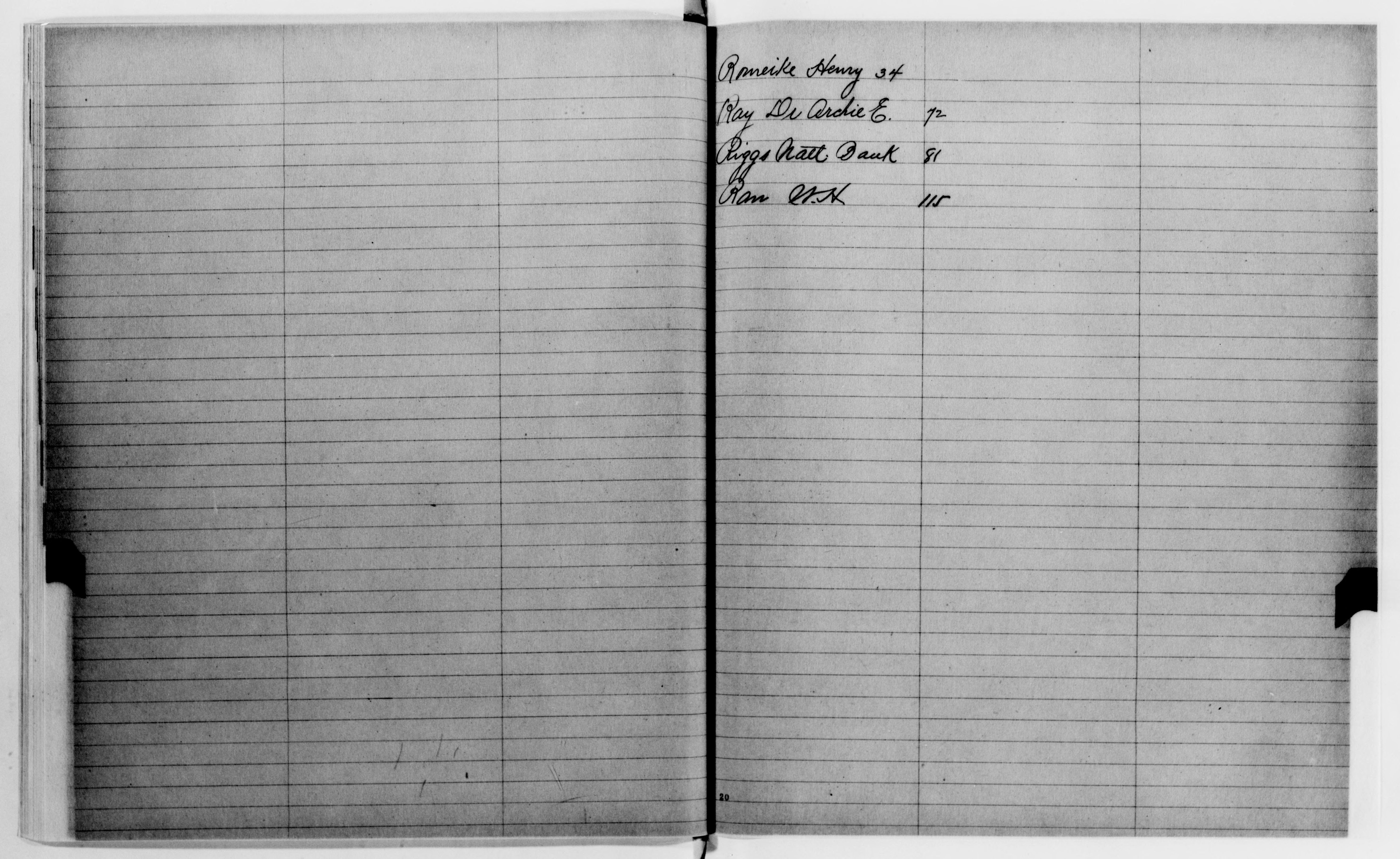 Scanned image of the current content page