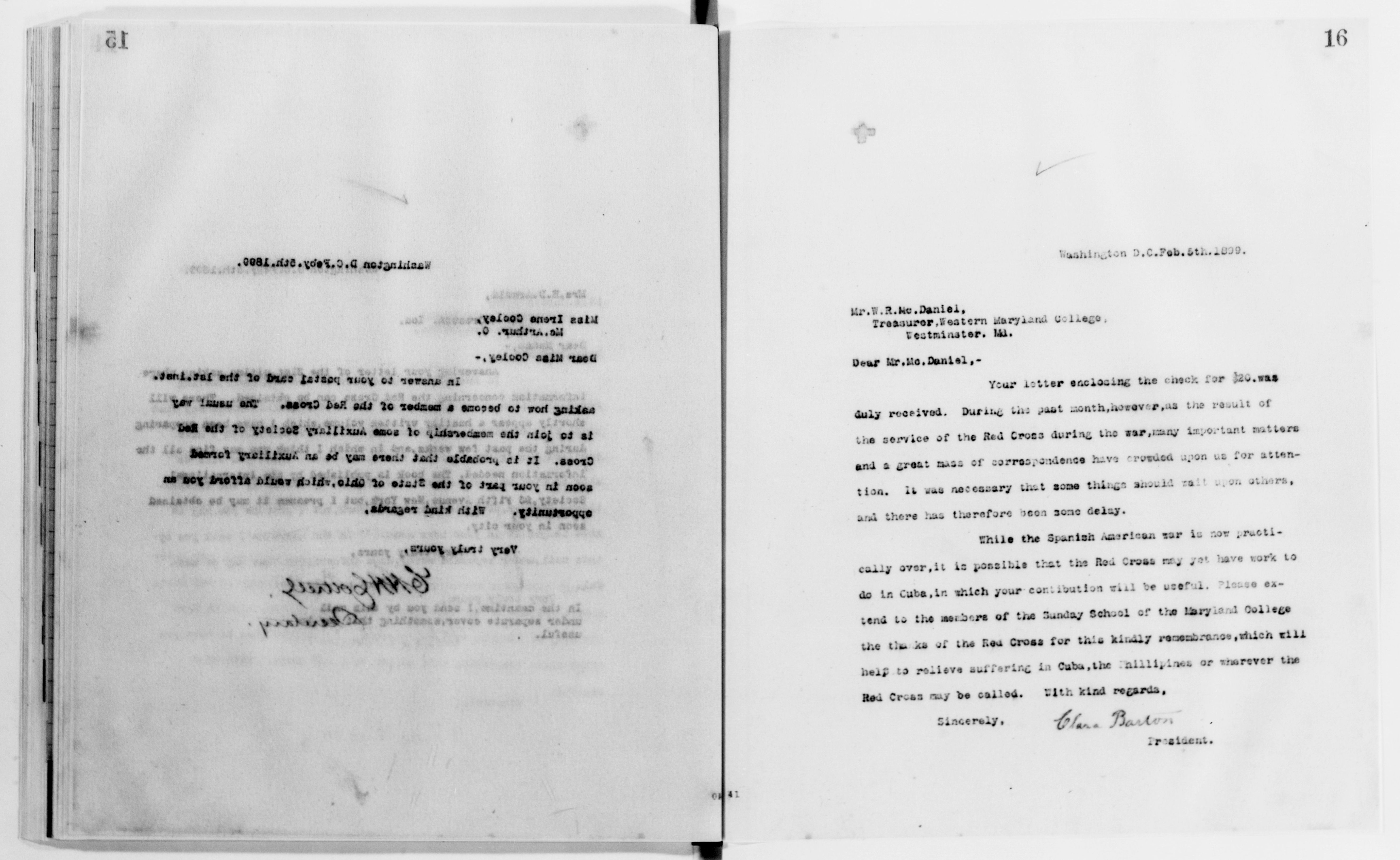 Scanned image of the current content page