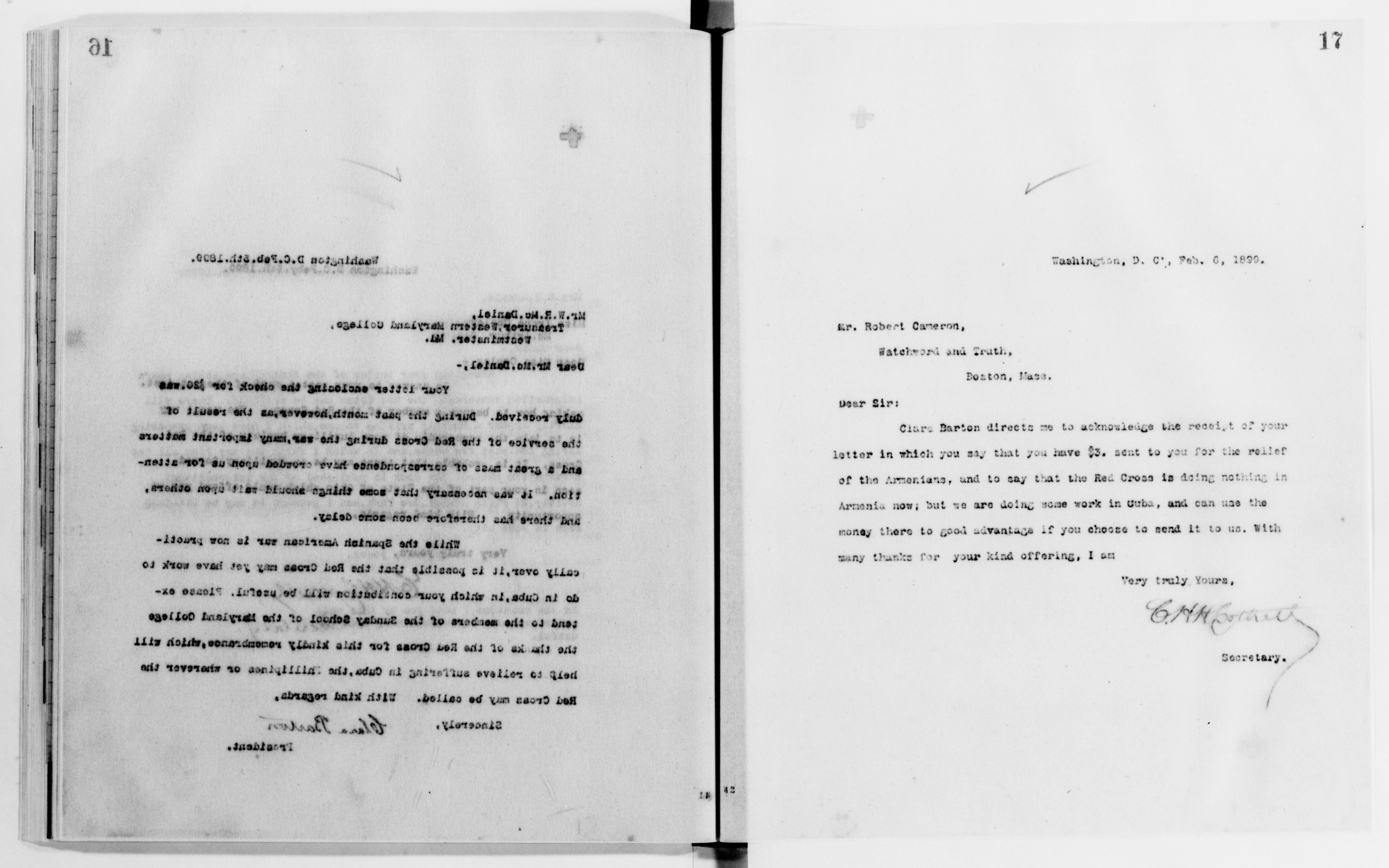 Scanned image of the current content page