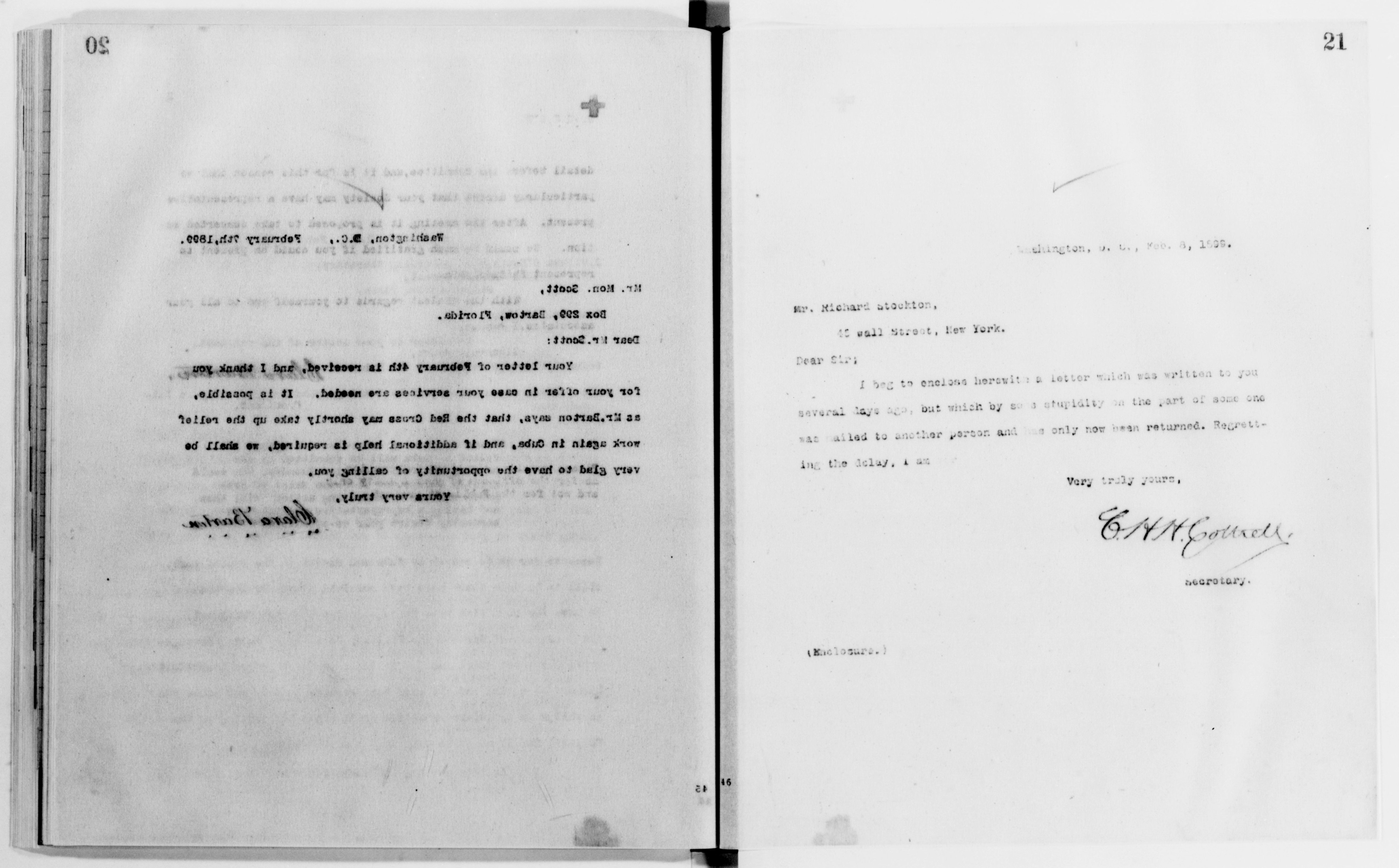 Scanned image of the current content page