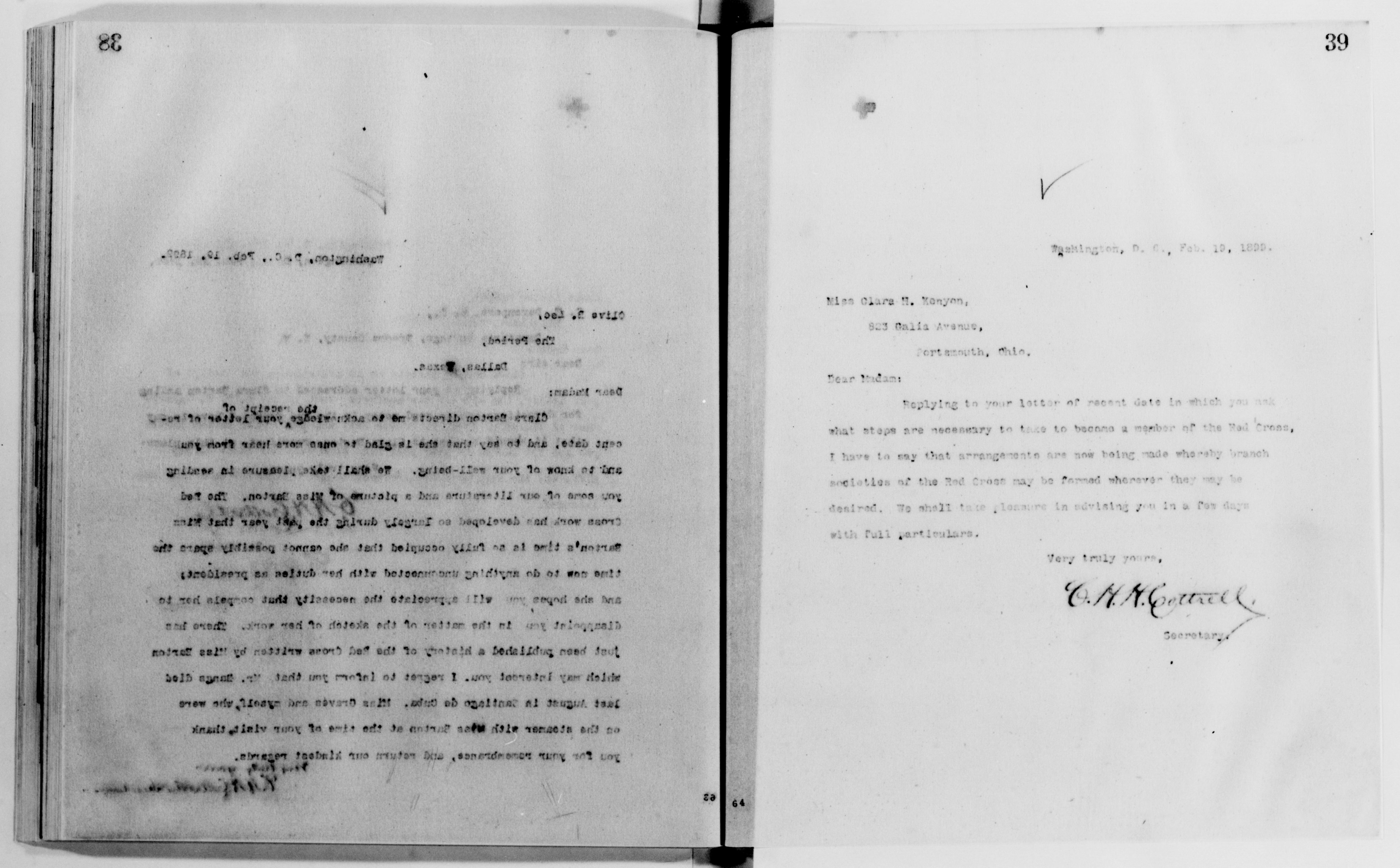 Scanned image of the current content page