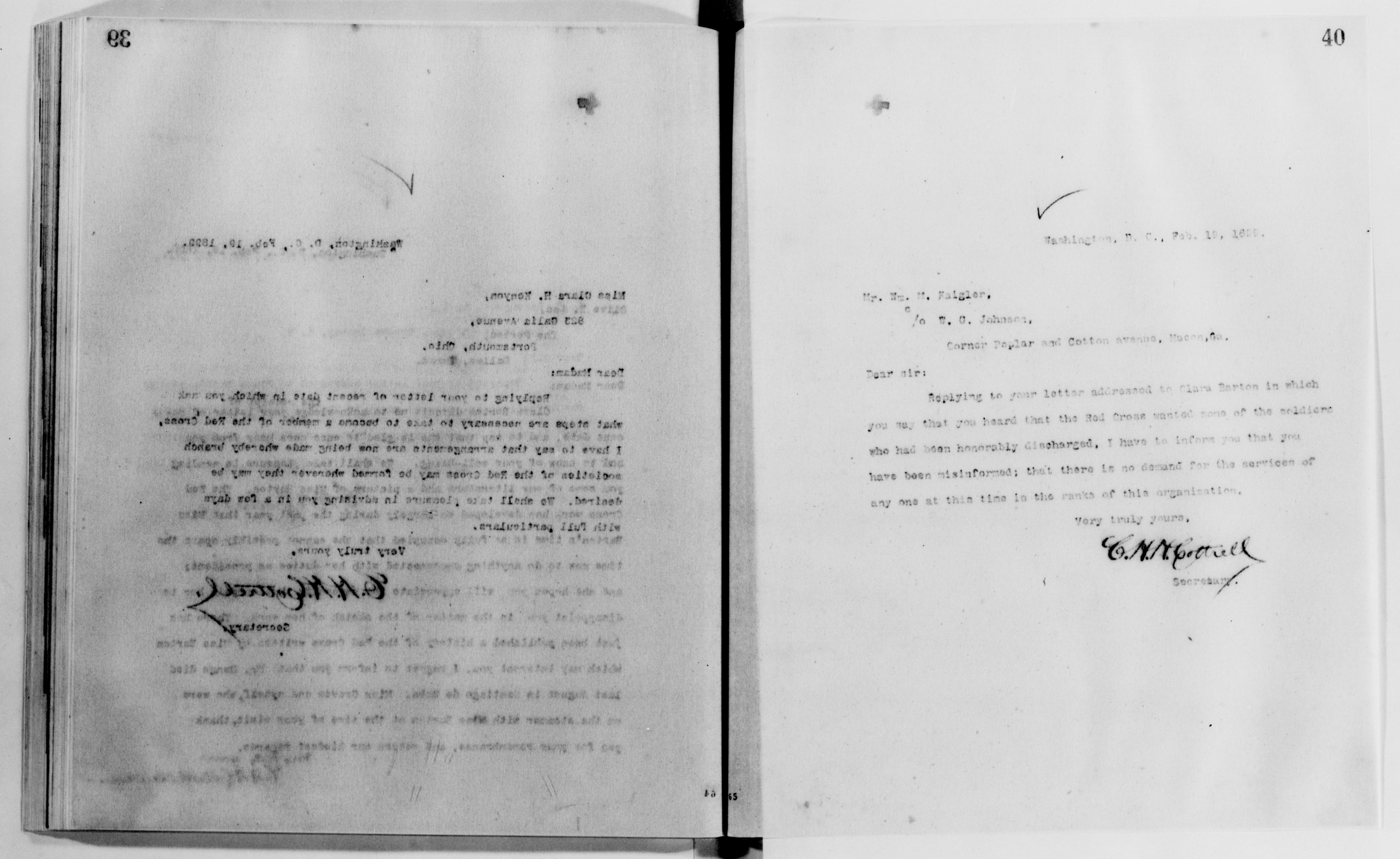 Scanned image of the current content page