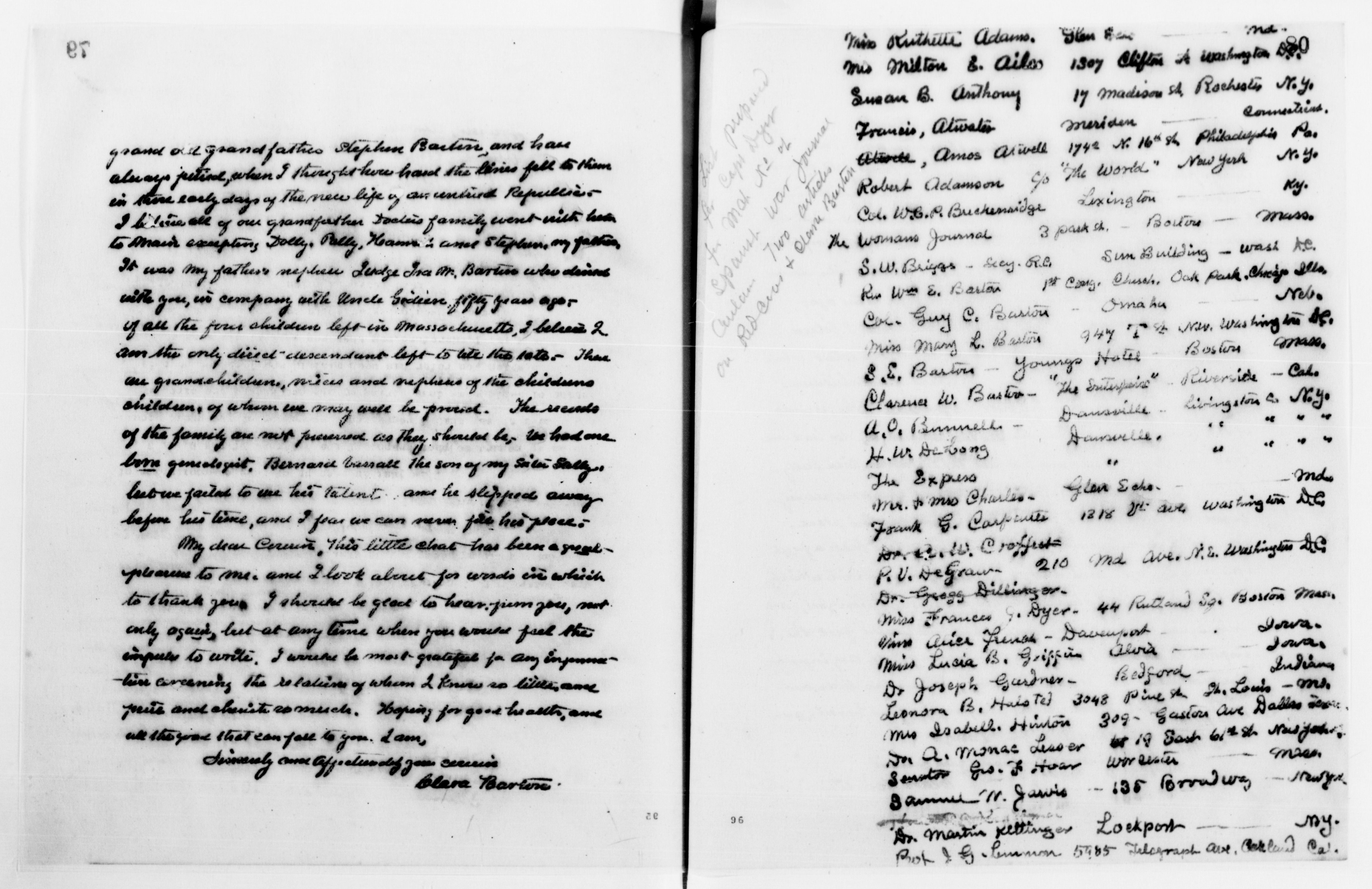 Scanned image of the current content page