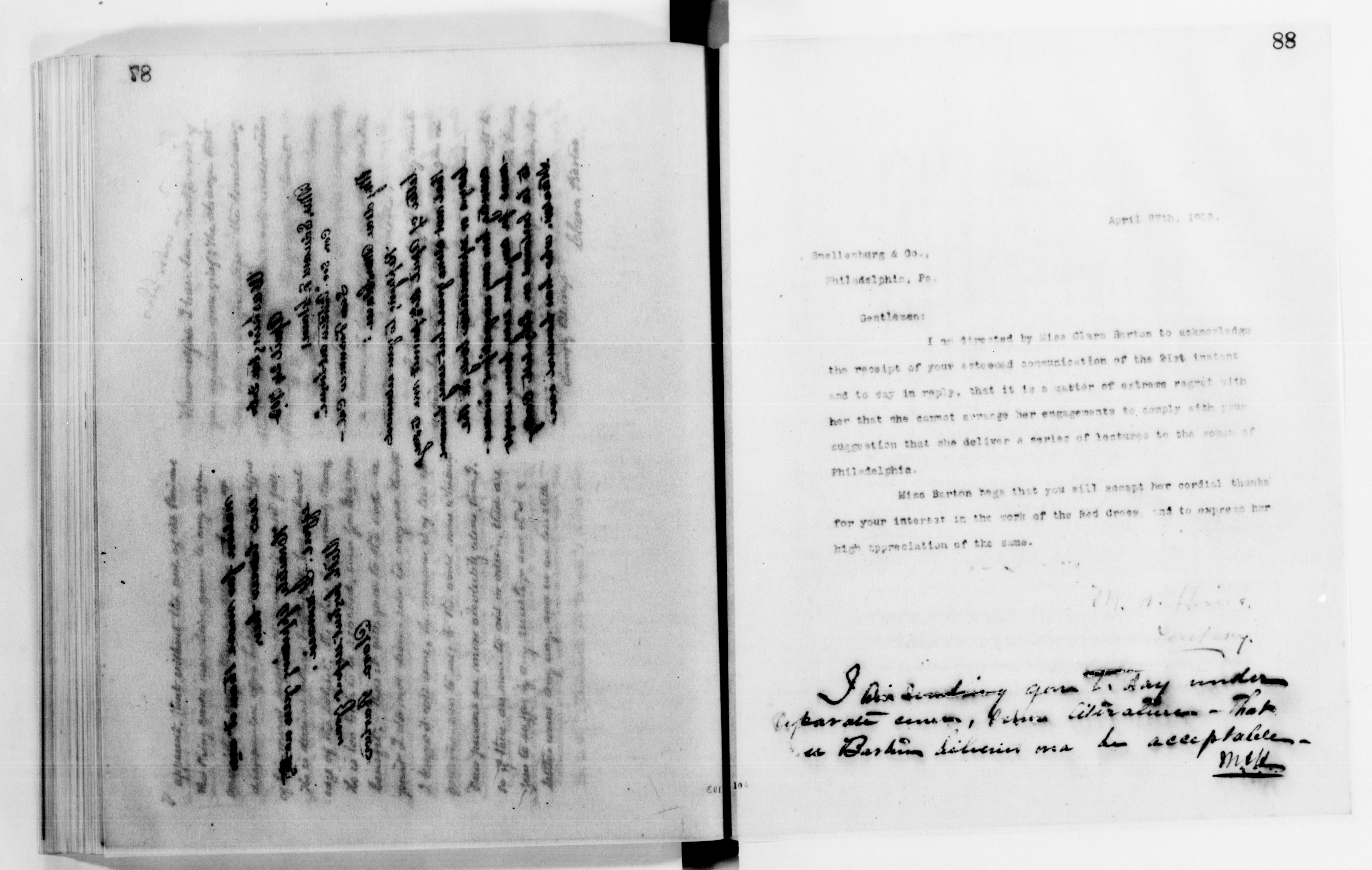 Scanned image of the current content page