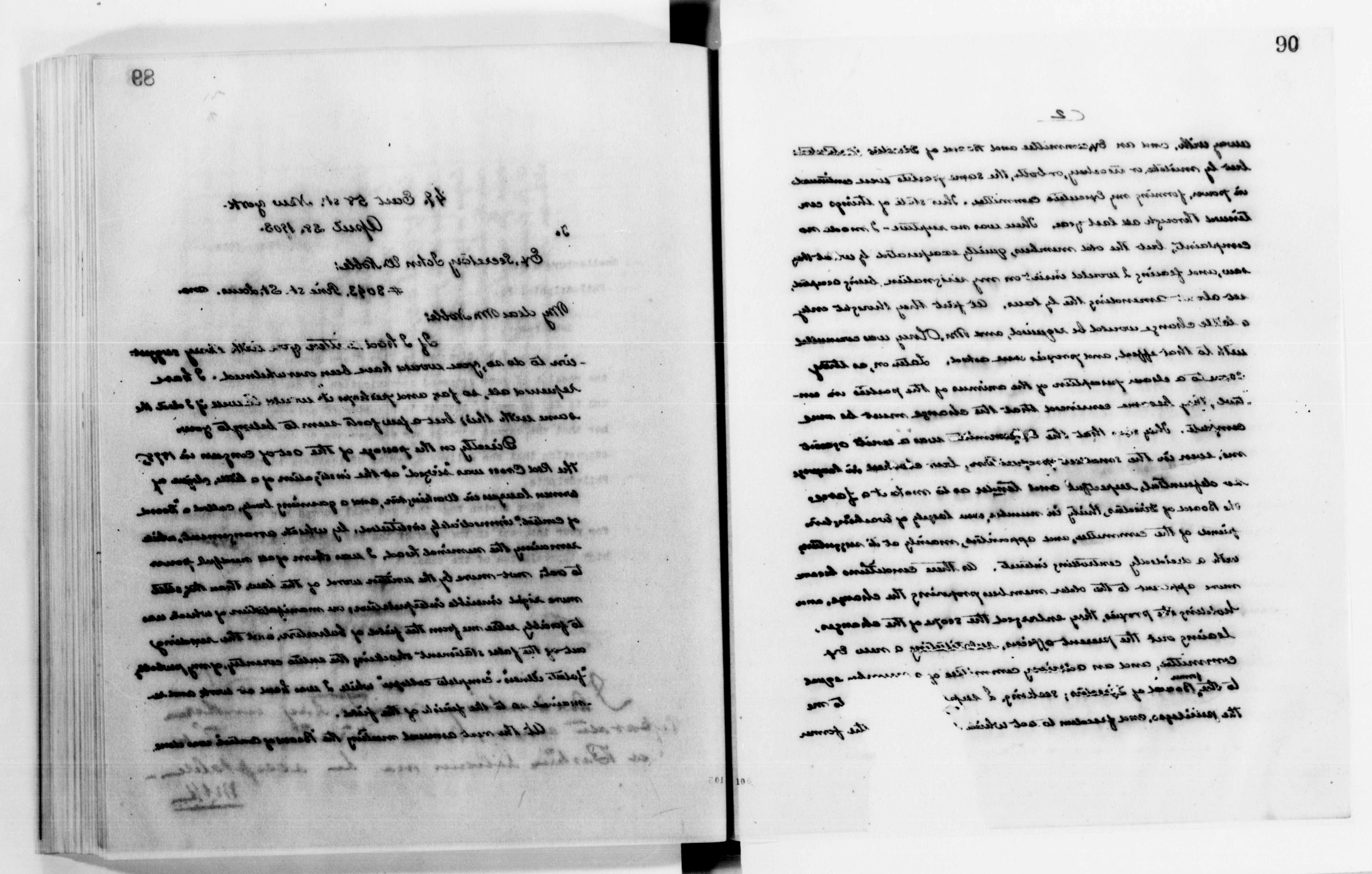 Scanned image of the current content page