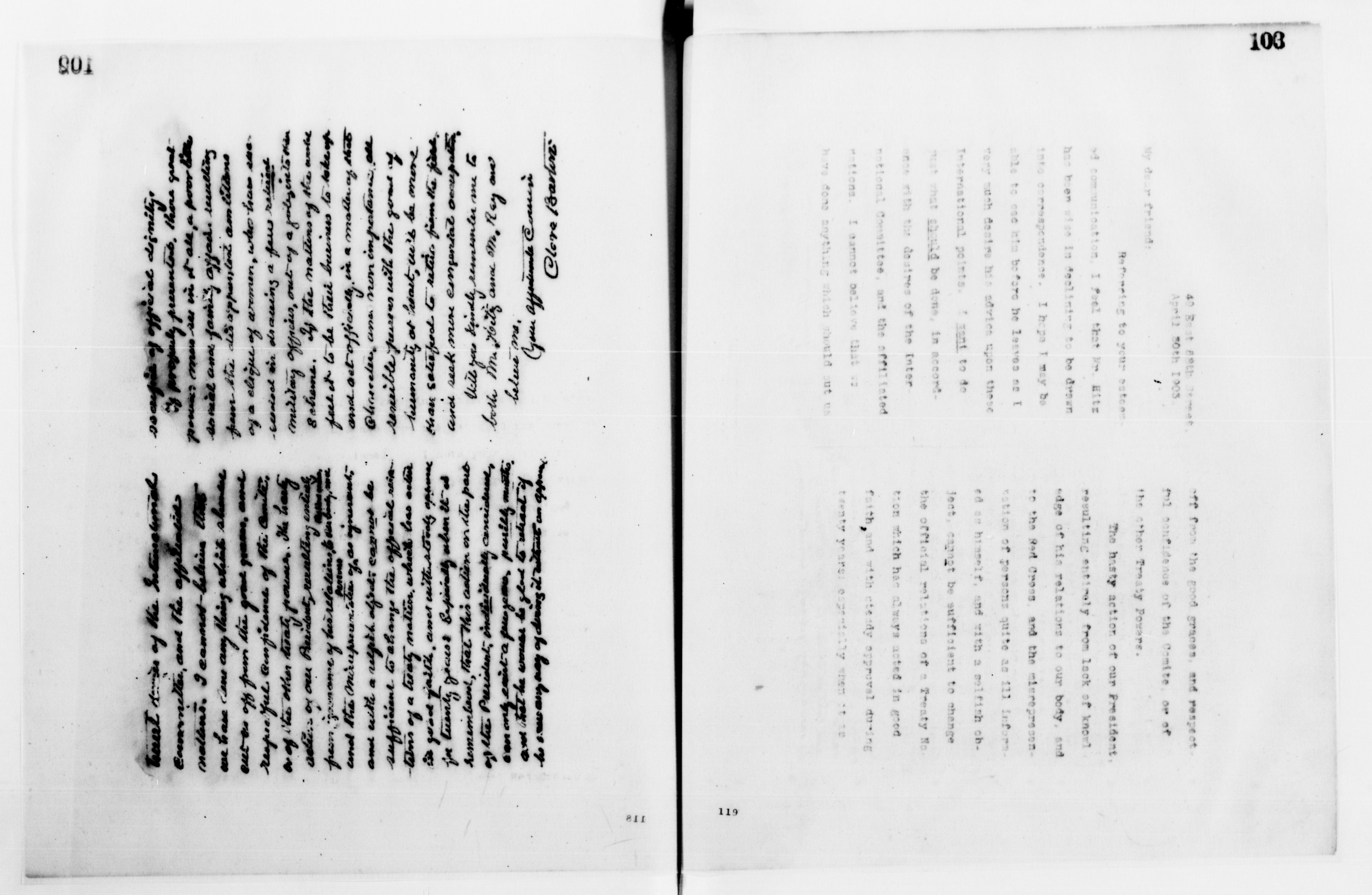 Scanned image of the current content page