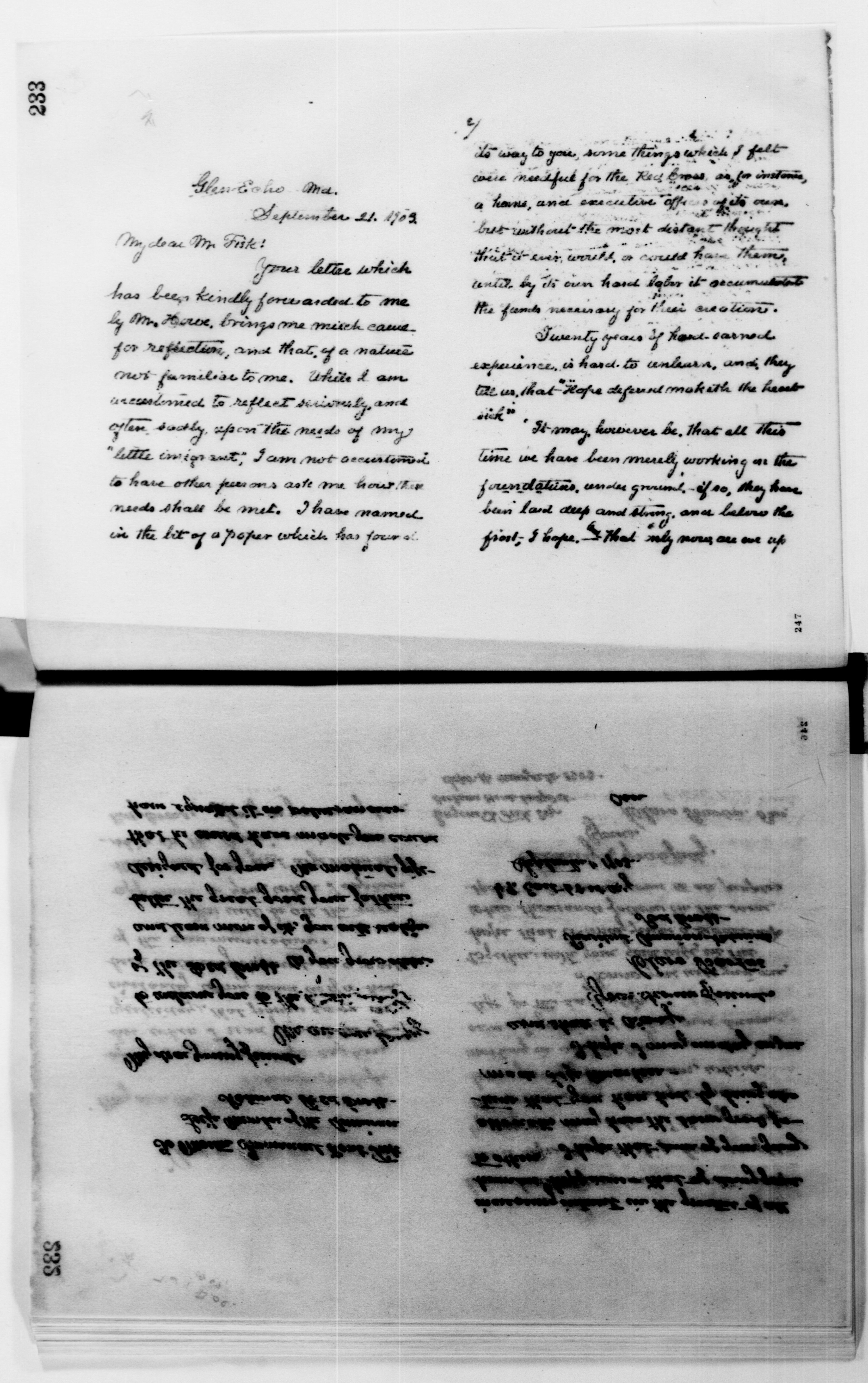 Scanned image of the current content page