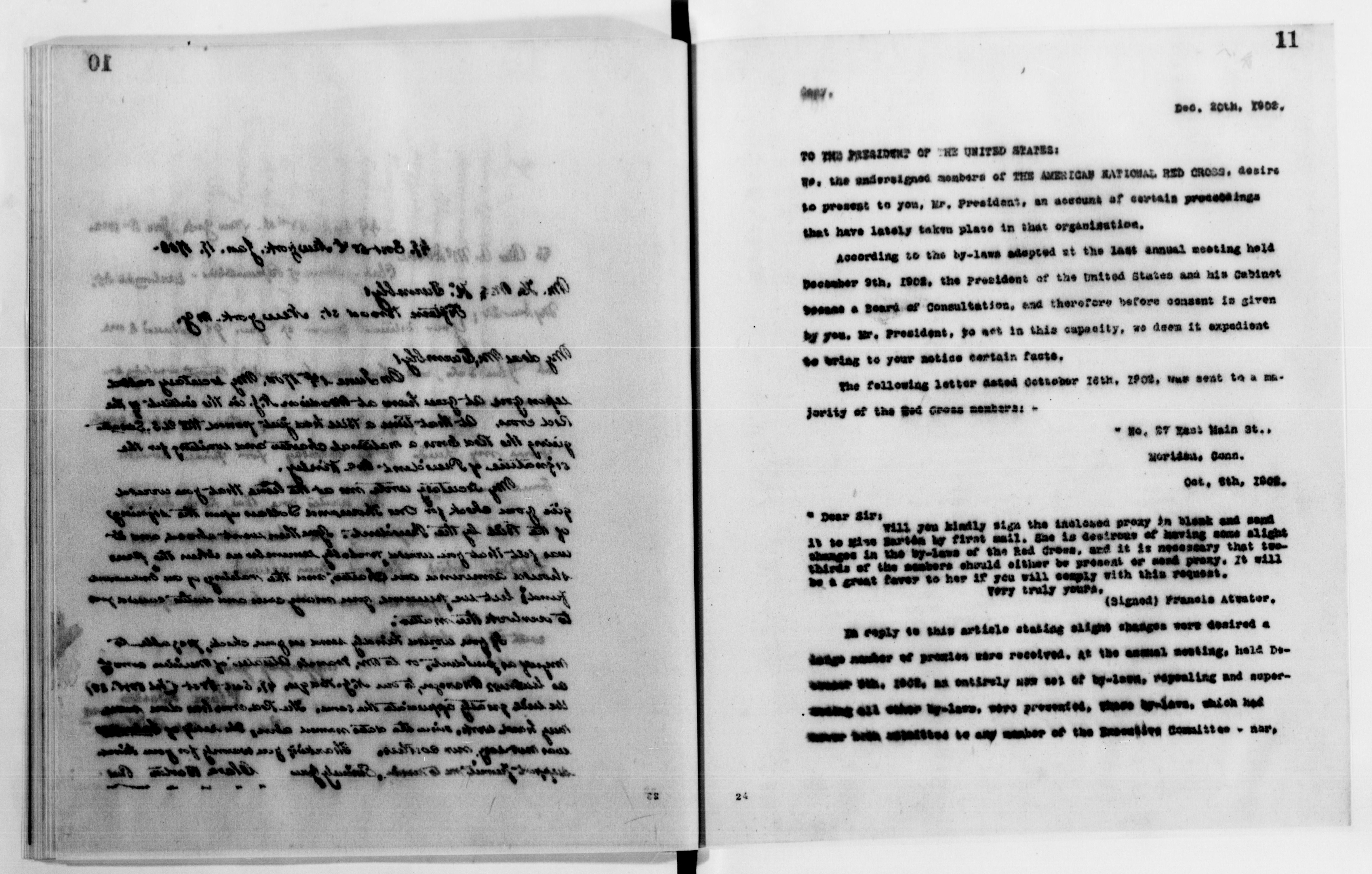 Scanned image of the current content page