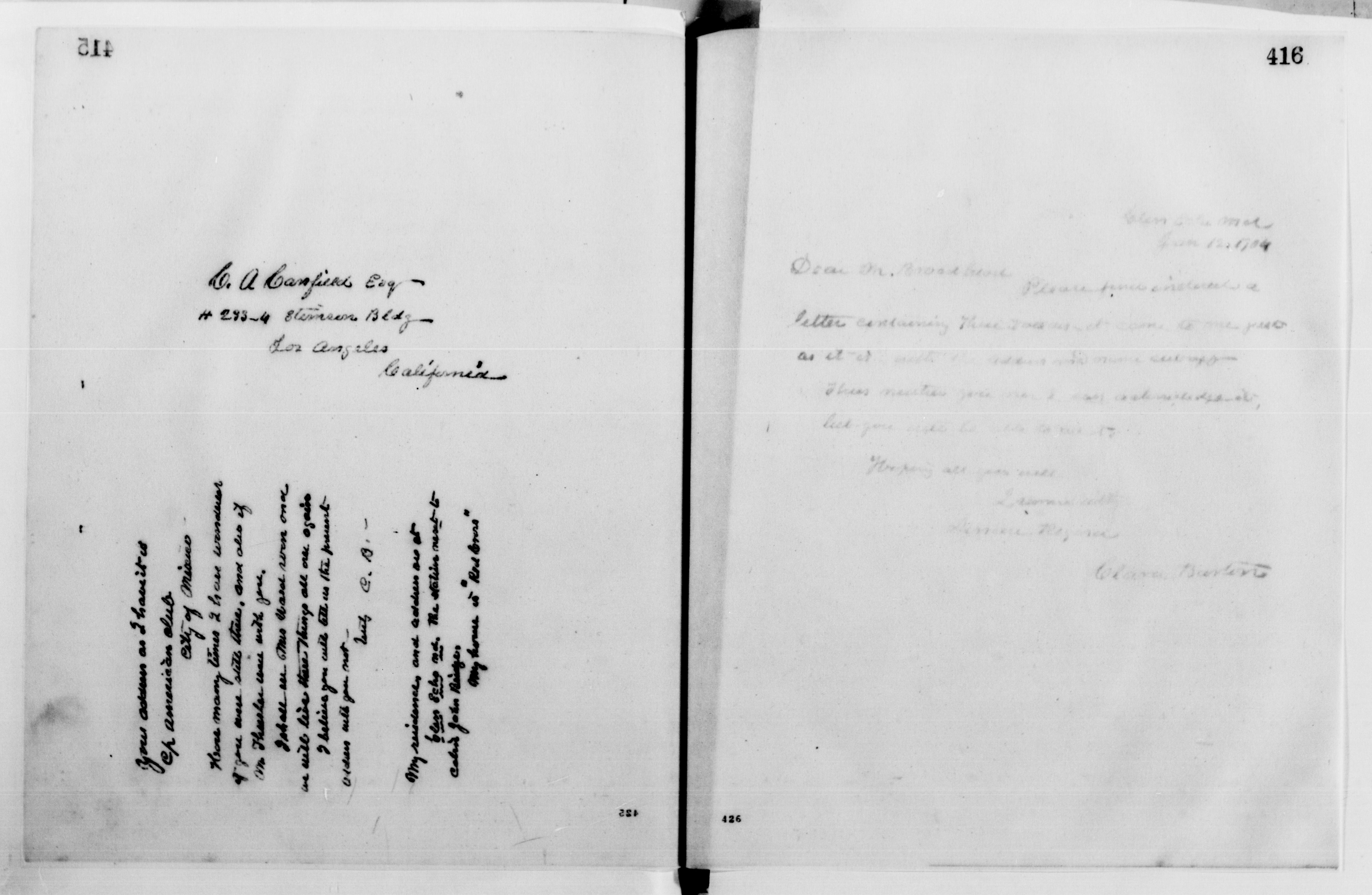 Scanned image of the current content page