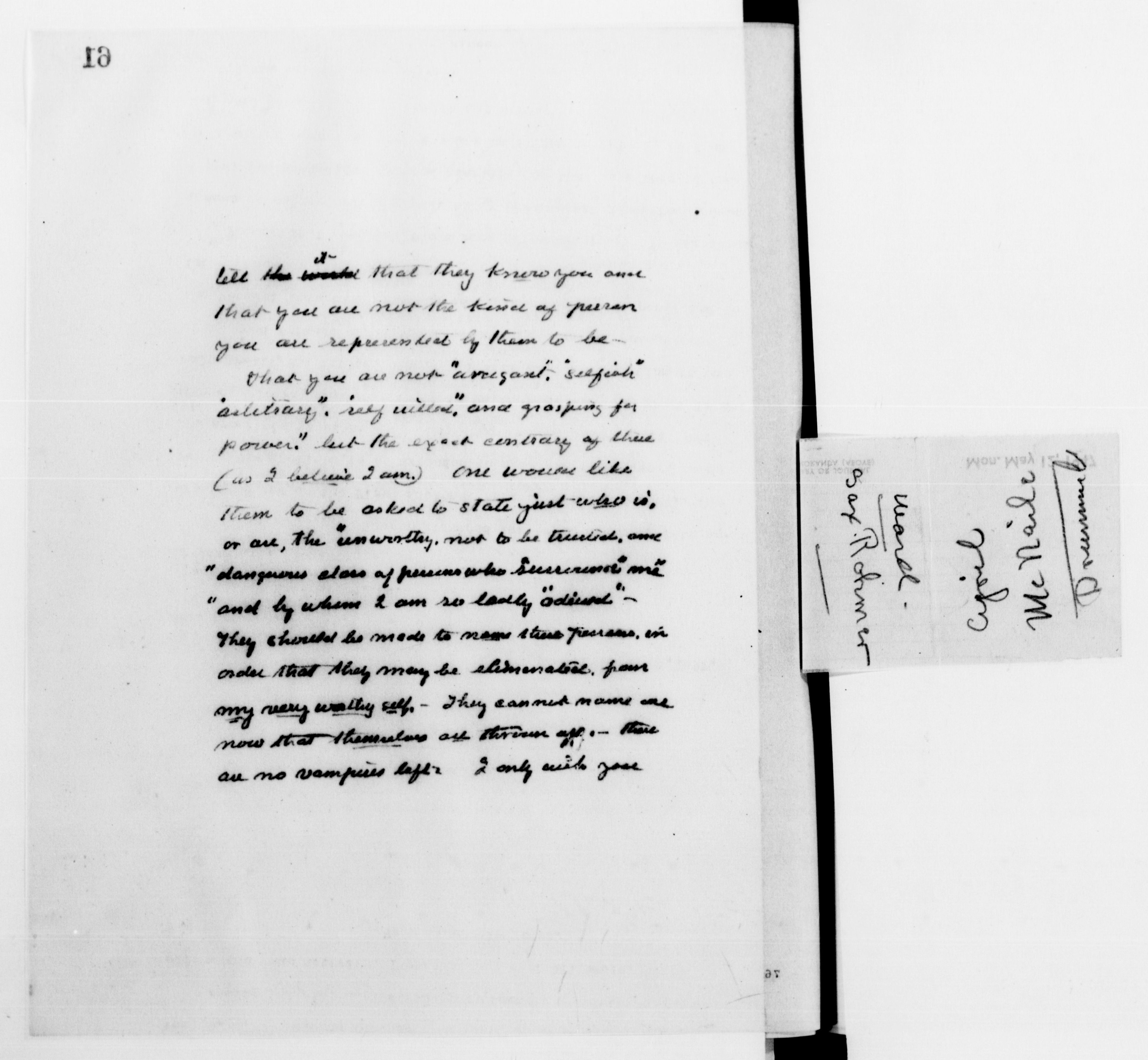 Scanned image of the current content page
