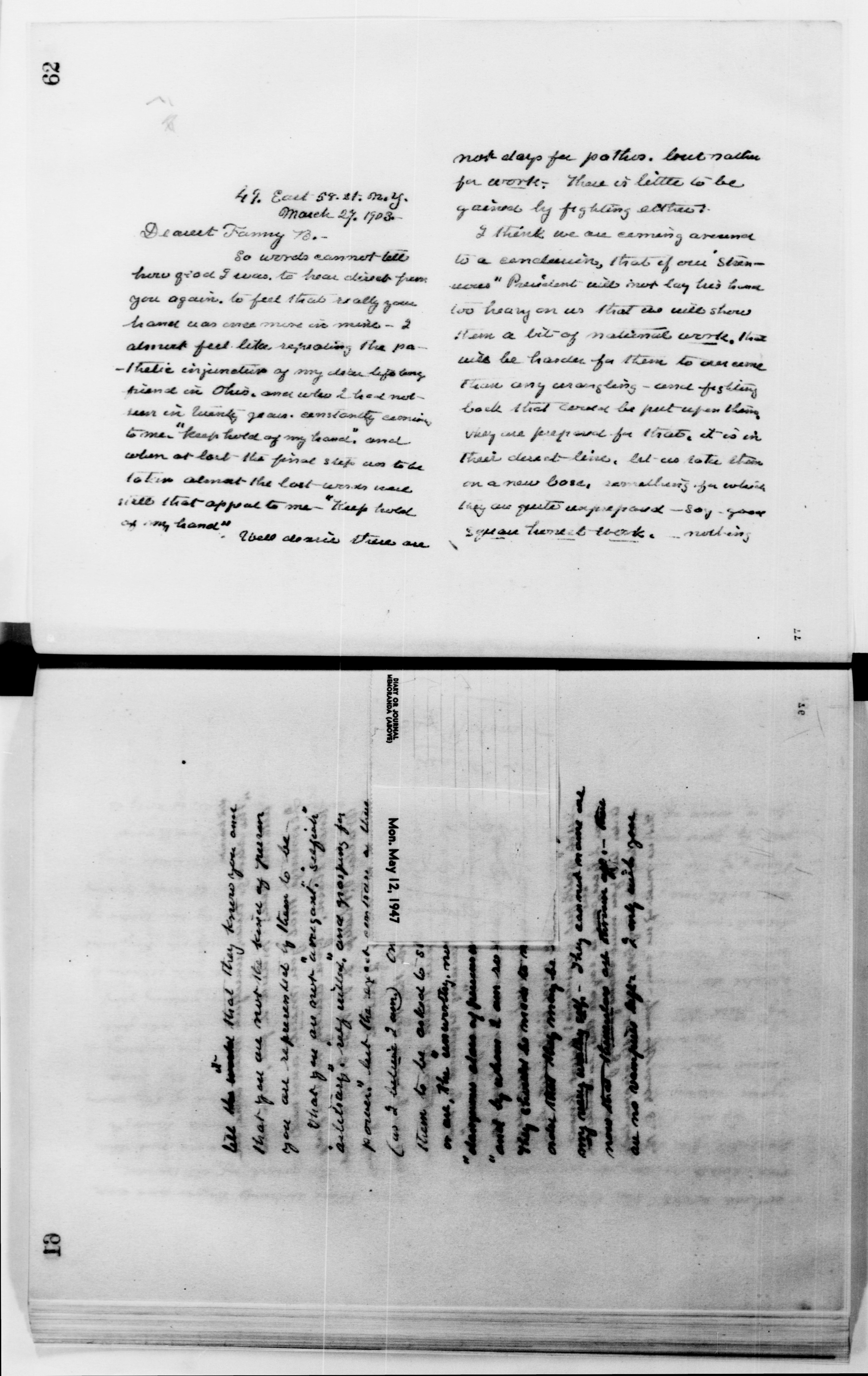 Scanned image of the current content page