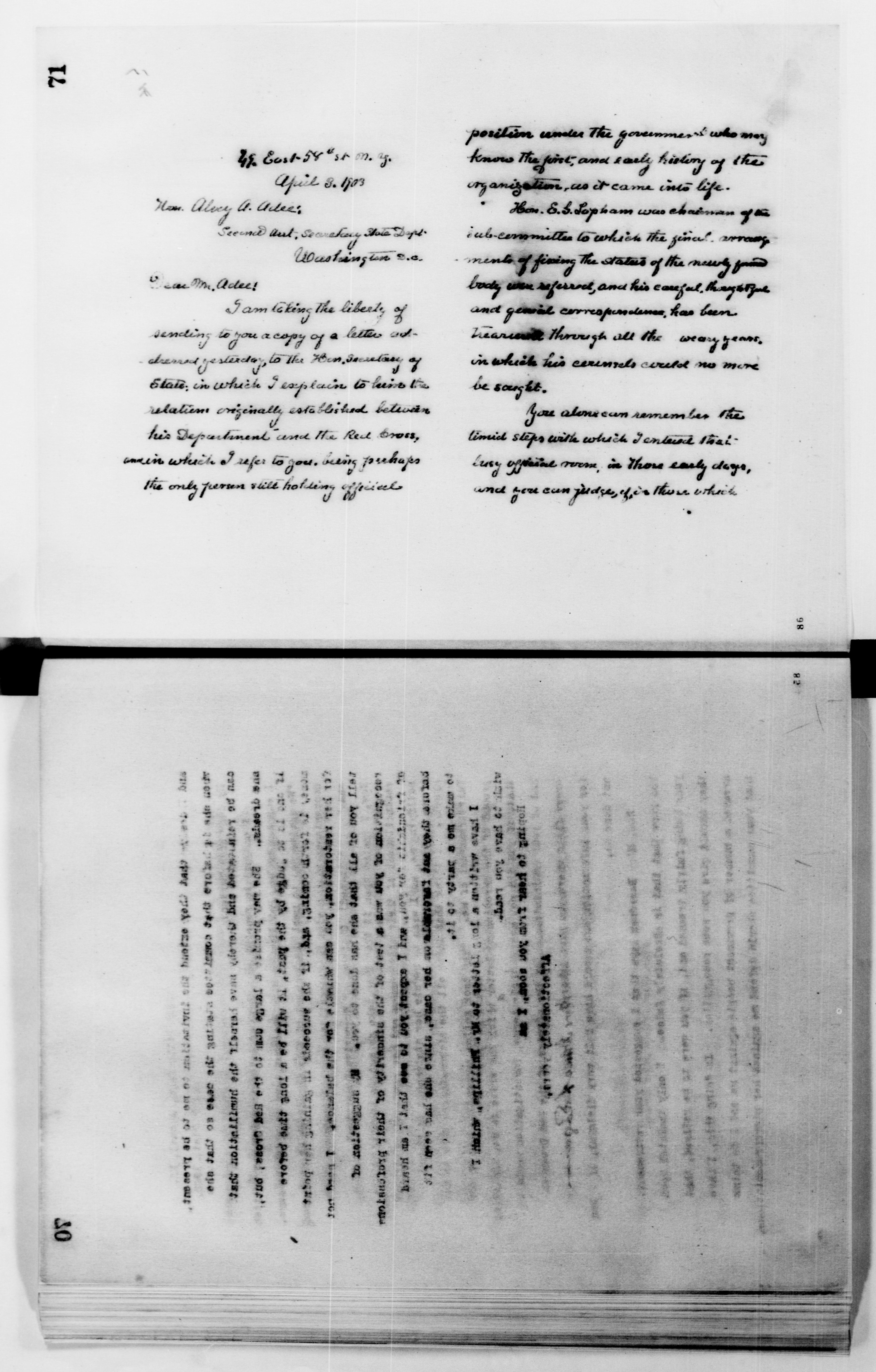 Scanned image of the current content page