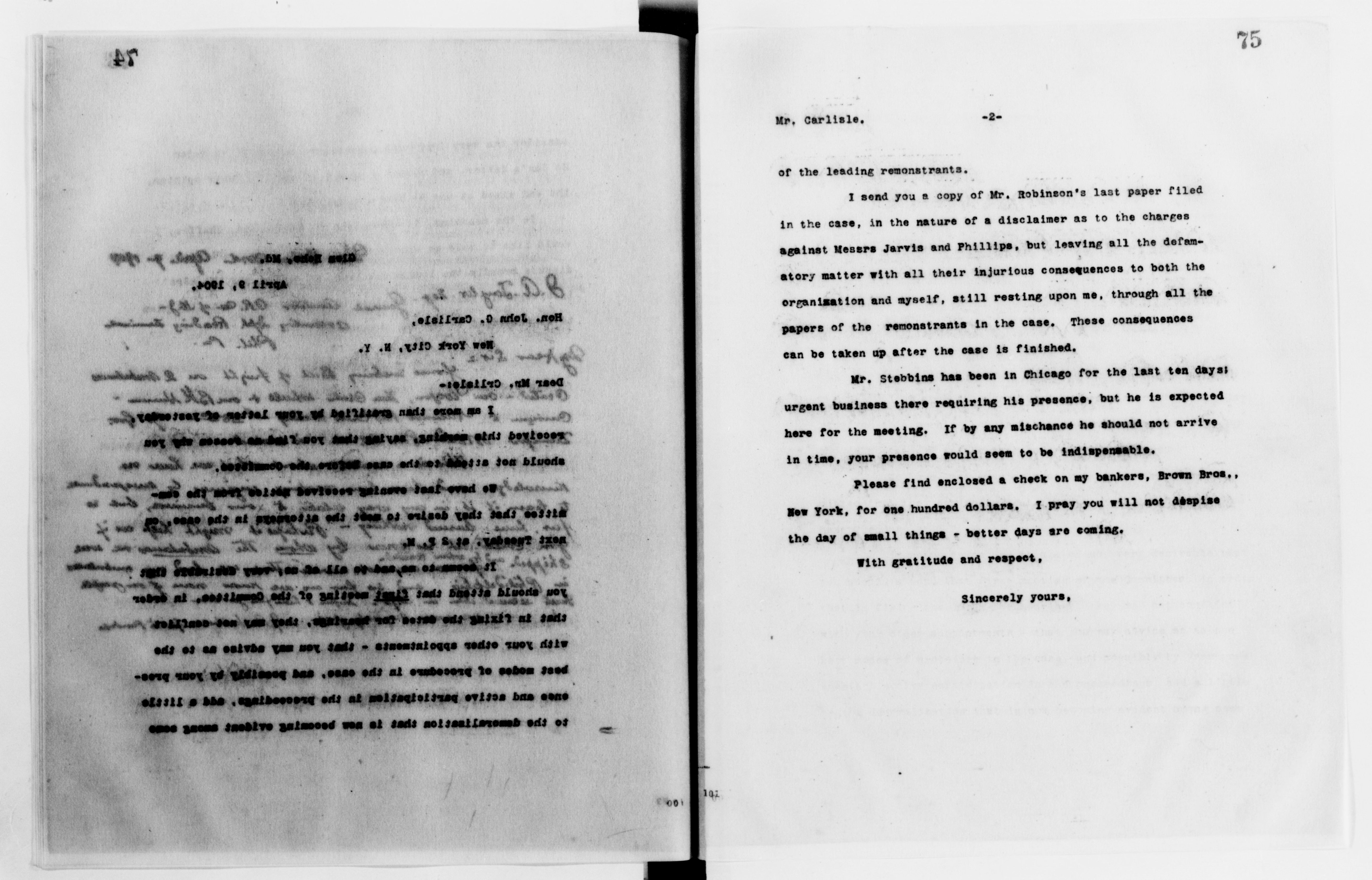 Scanned image of the current content page