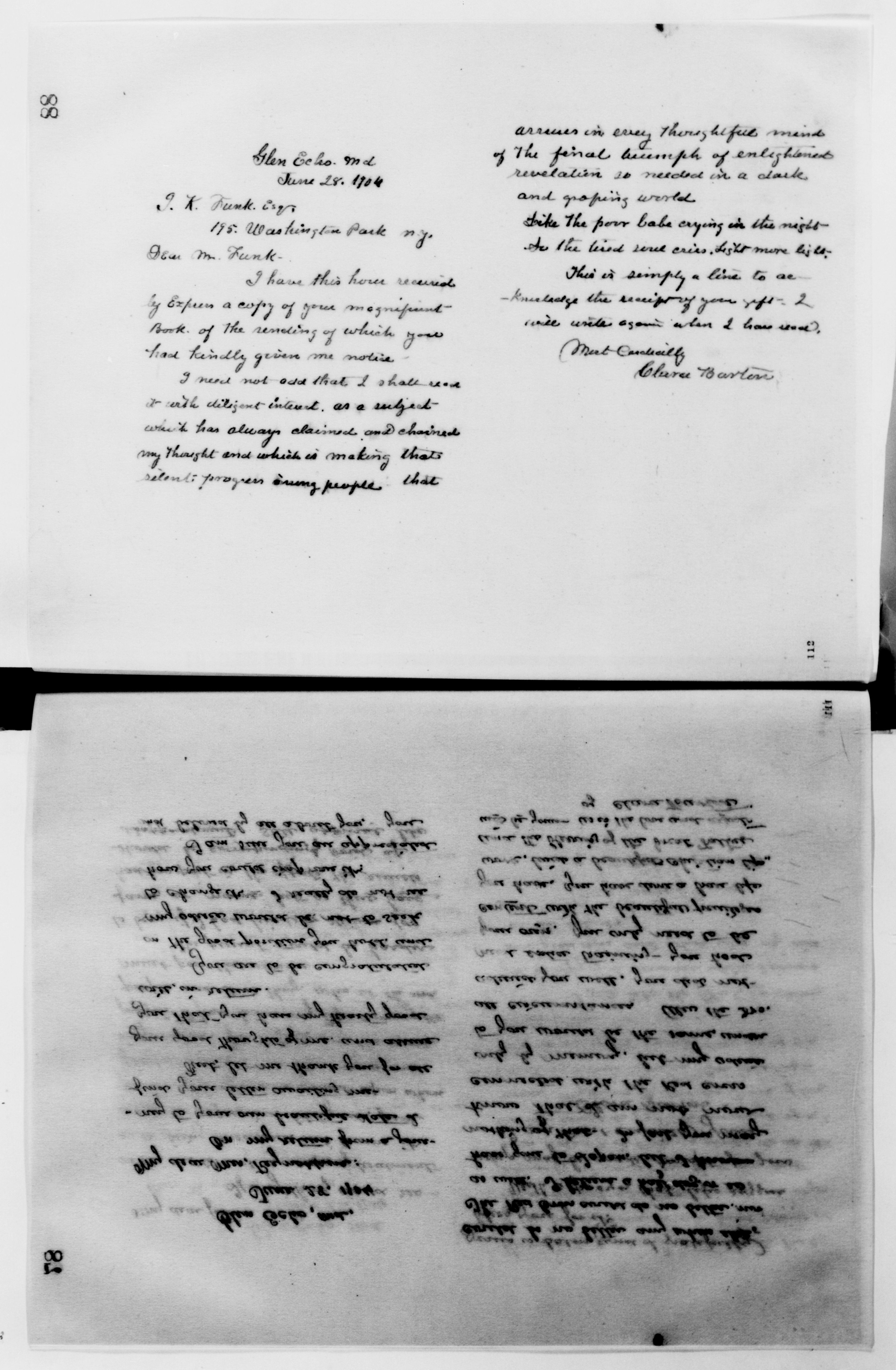 Scanned image of the current content page