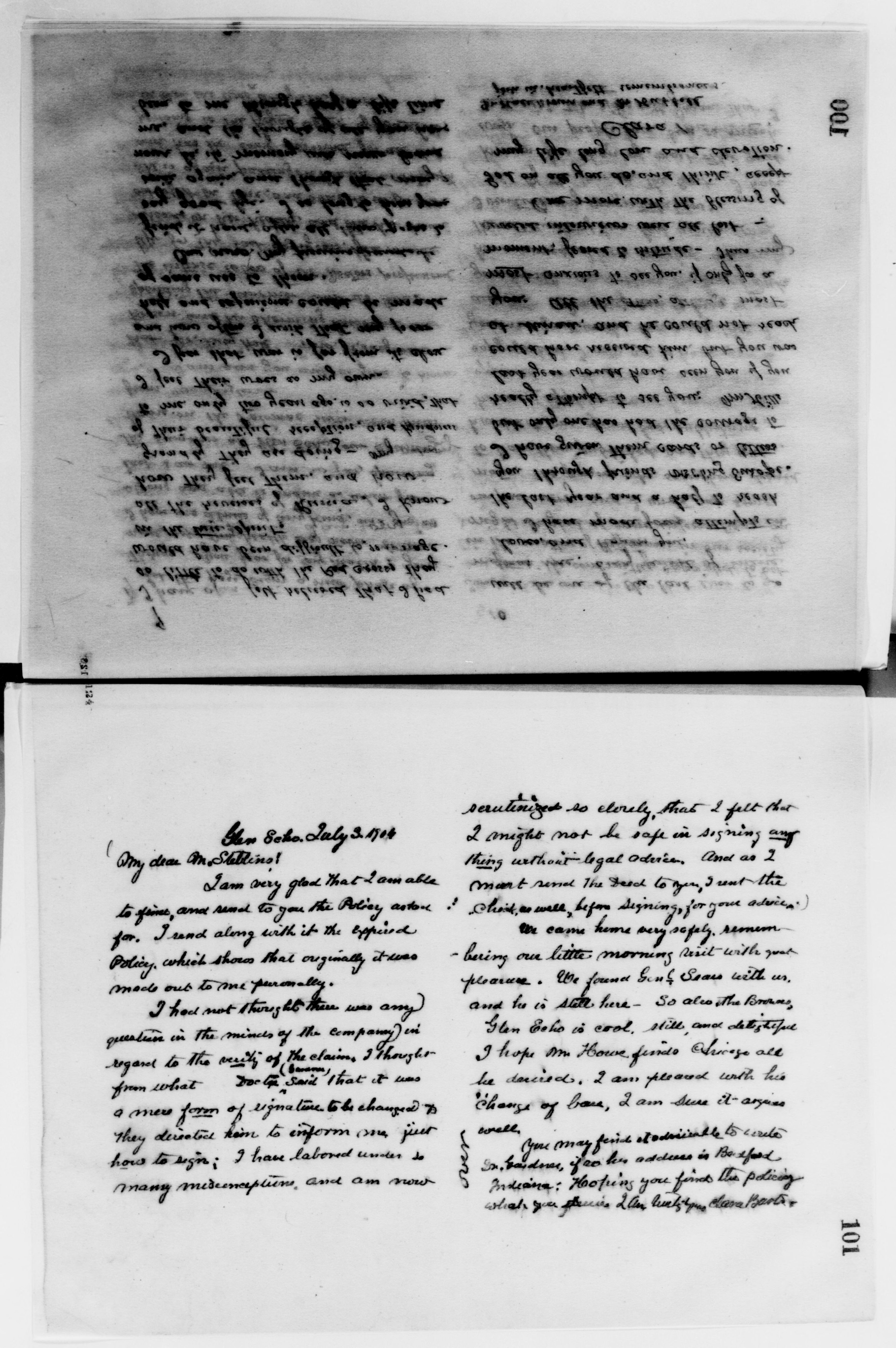 Scanned image of the current content page