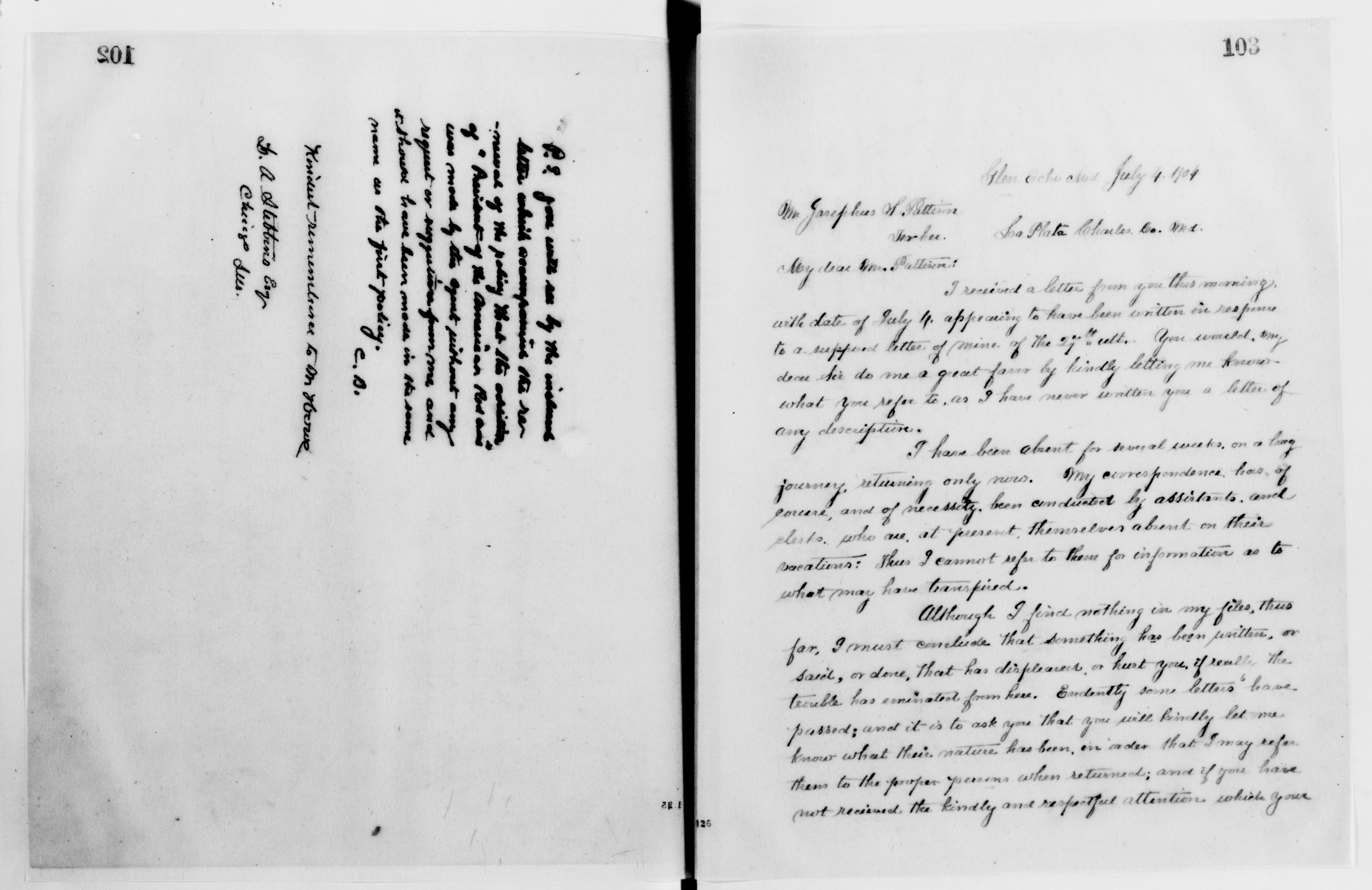 Scanned image of the current content page