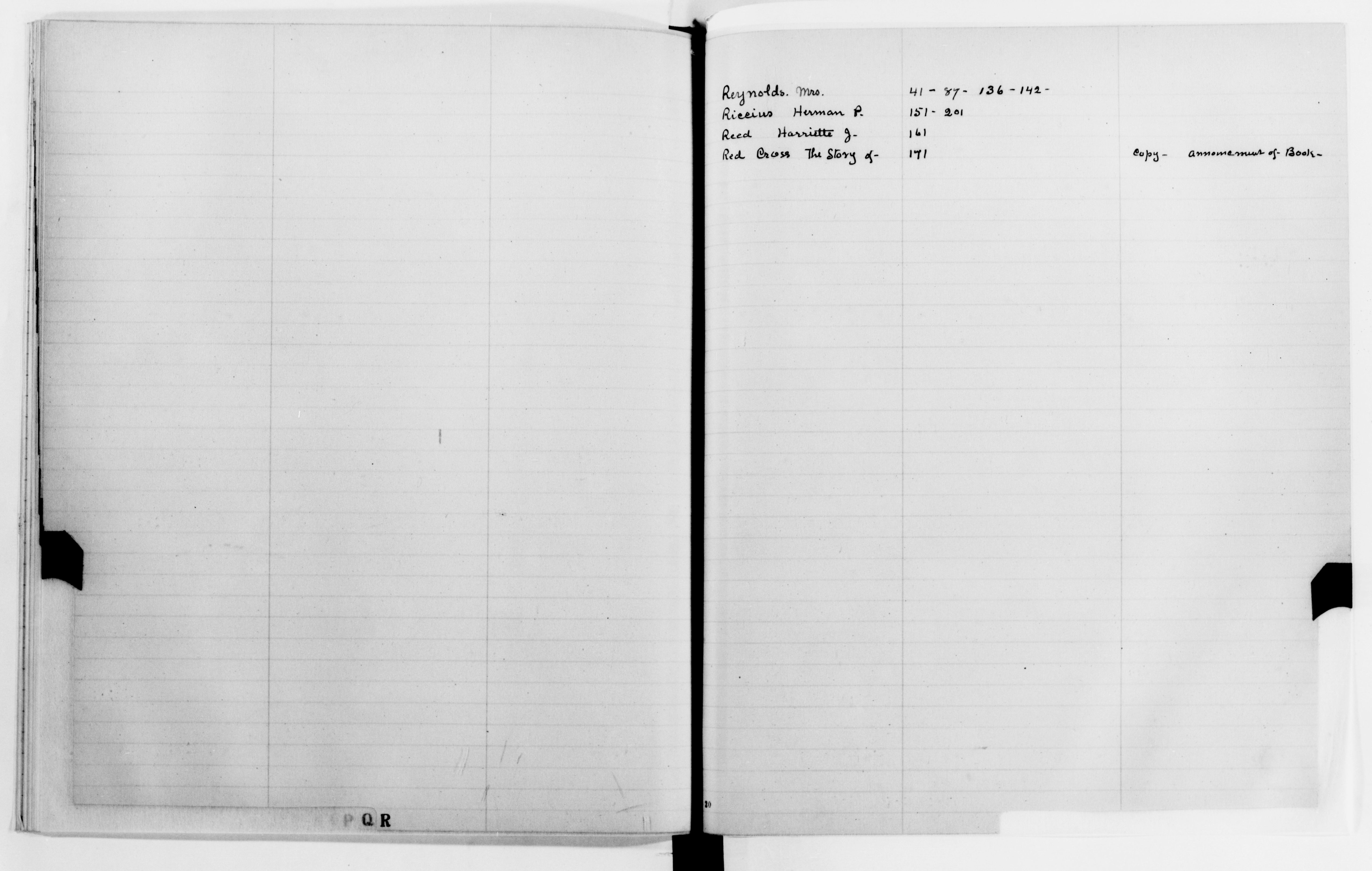 Scanned image of the current content page
