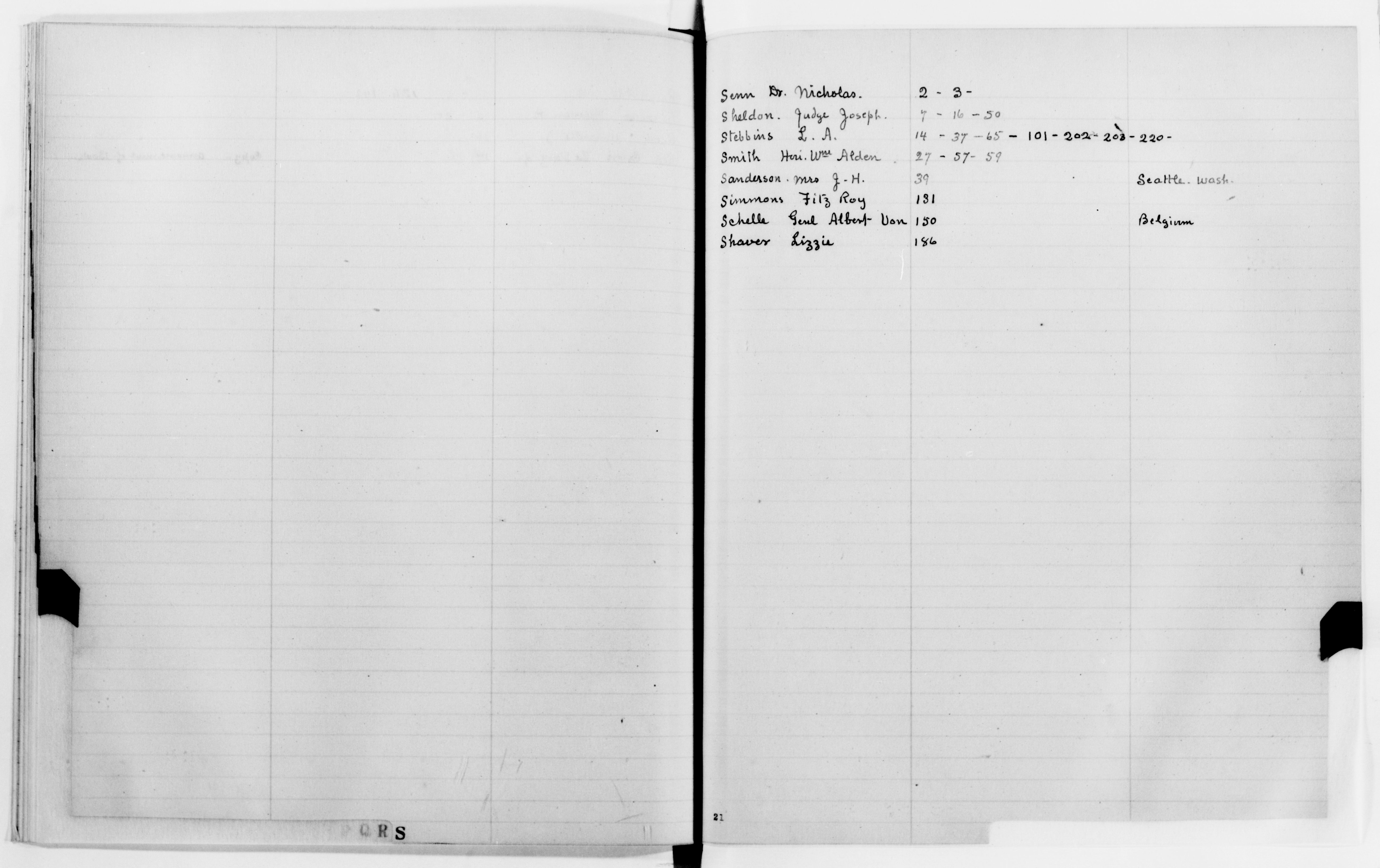 Scanned image of the current content page