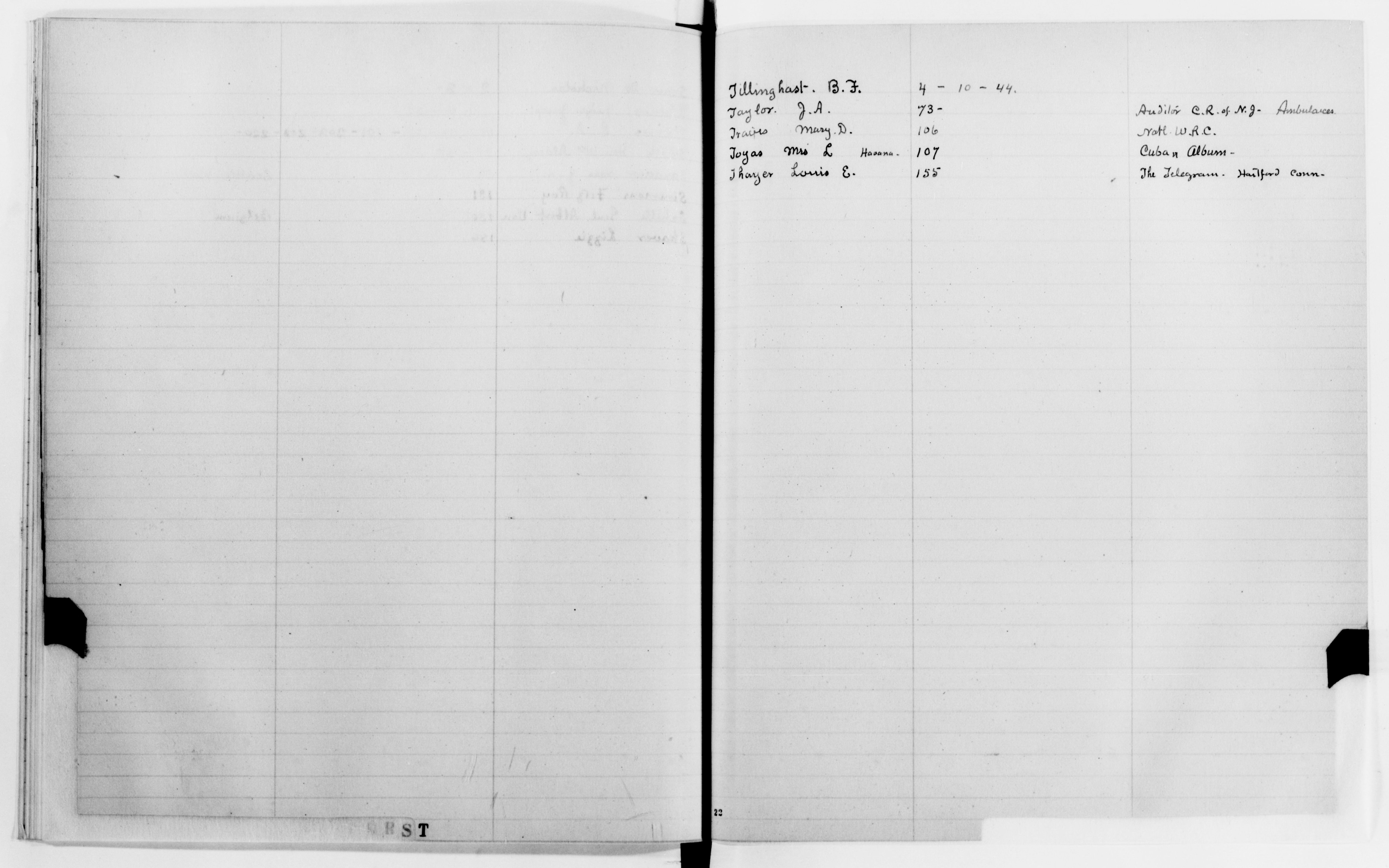 Scanned image of the current content page