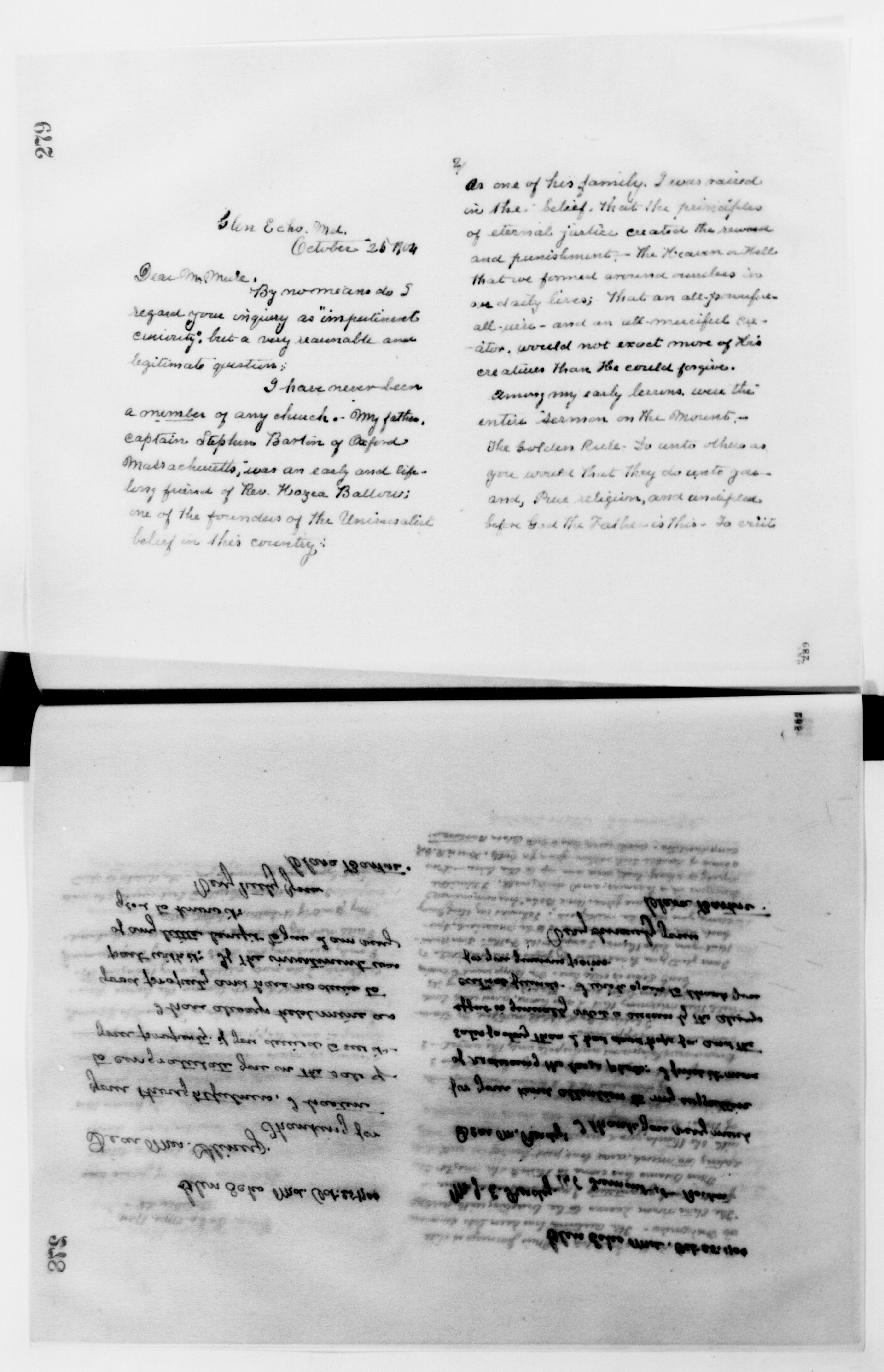 Scanned image of the current content page