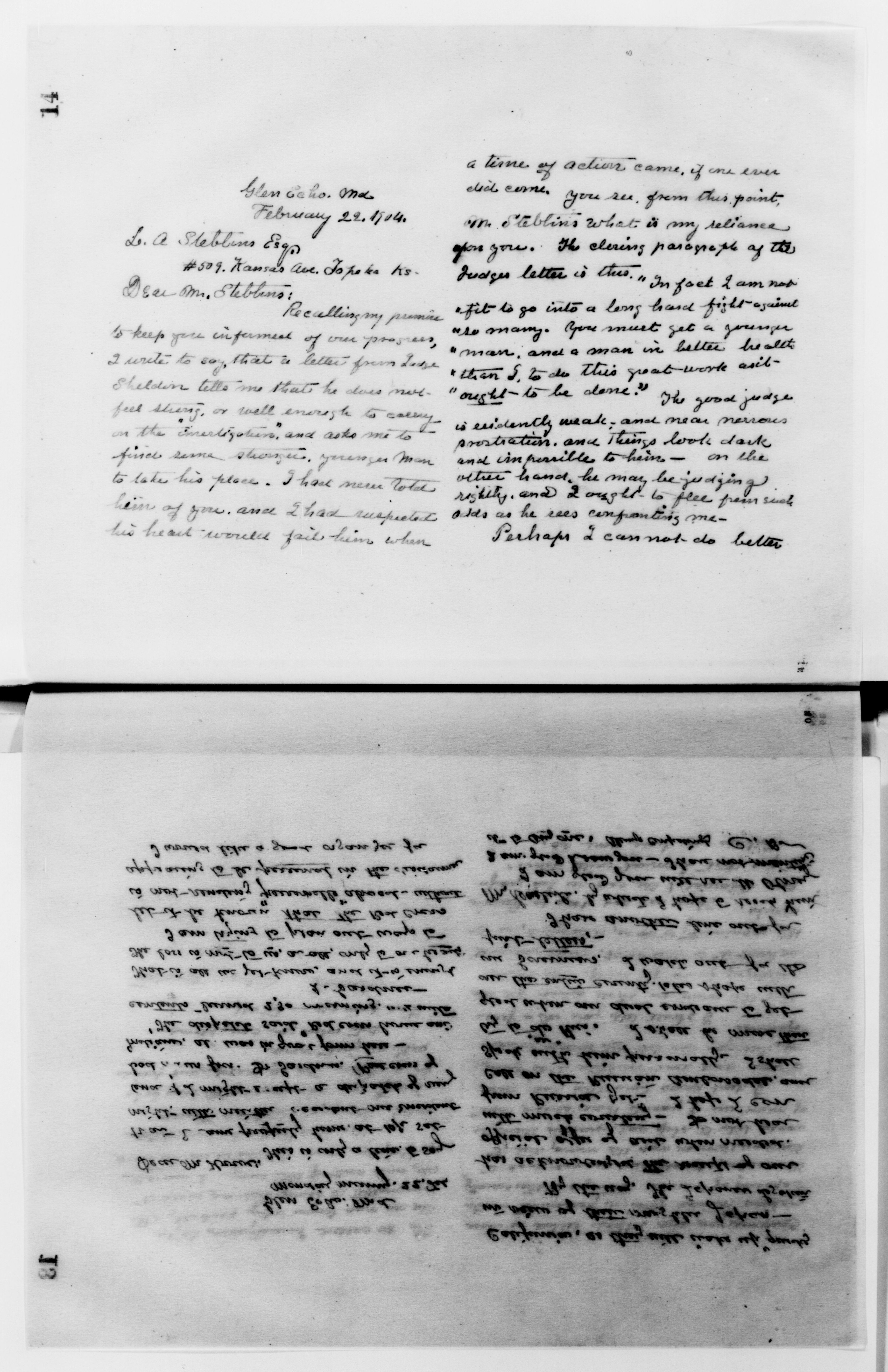 Scanned image of the current content page