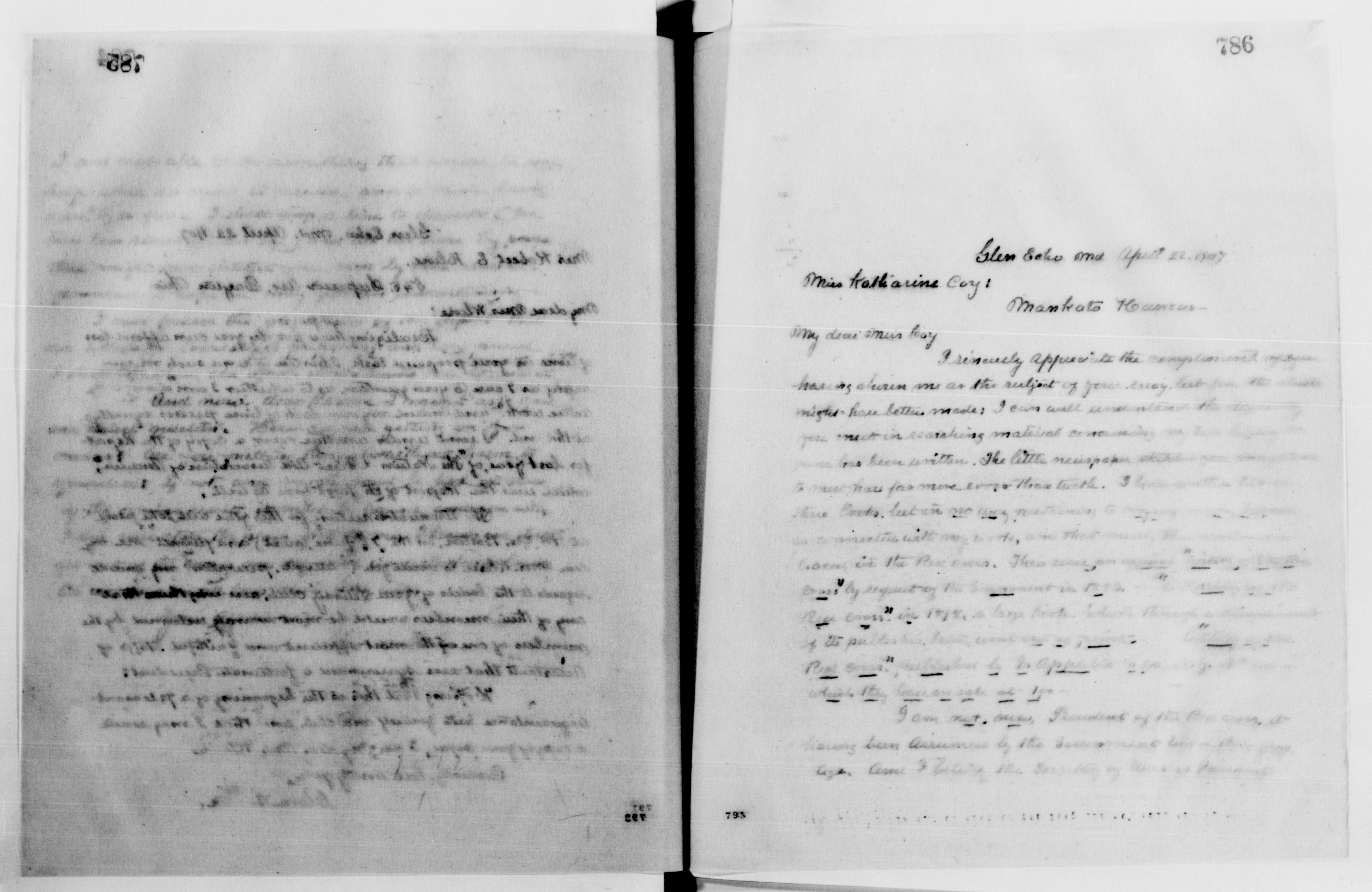 Scanned image of the current content page