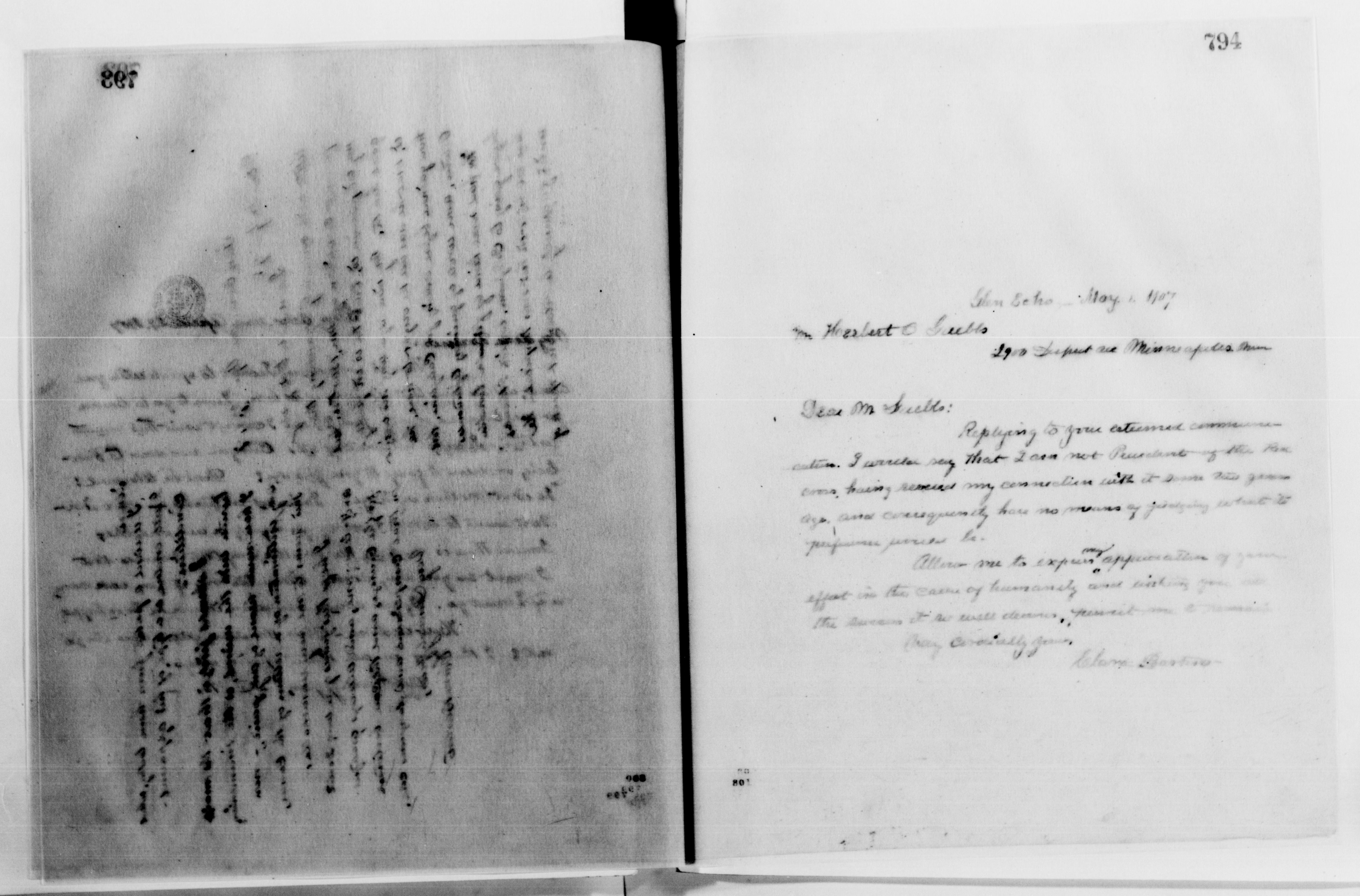 Scanned image of the current content page