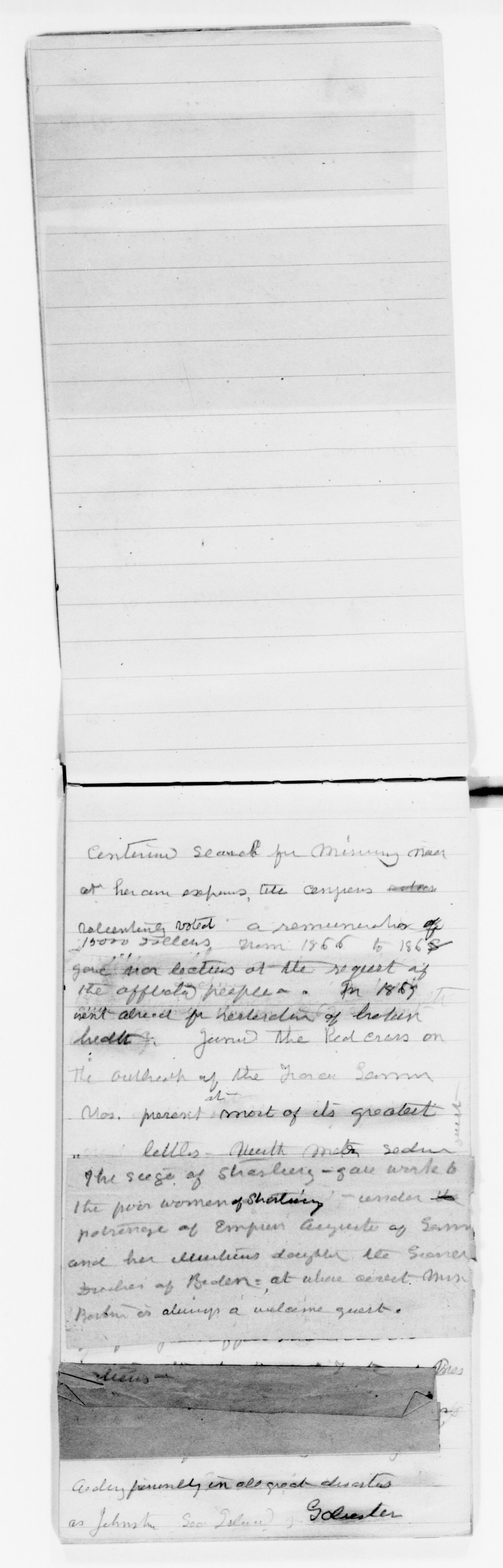 Scanned image of the current content page