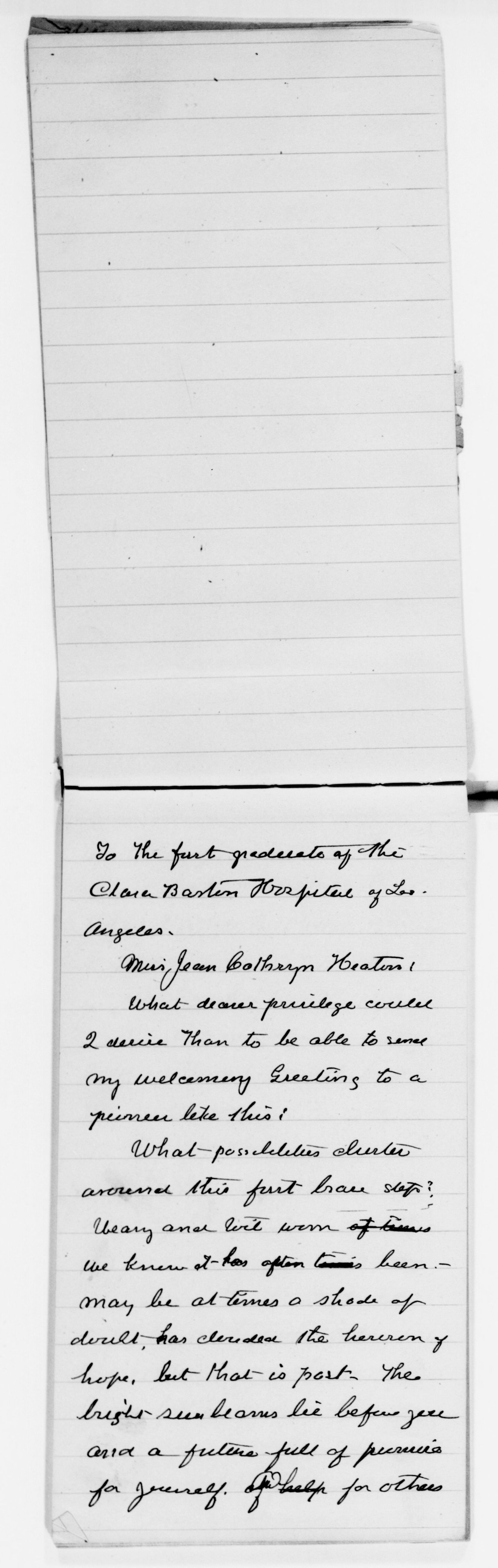 Scanned image of the current content page