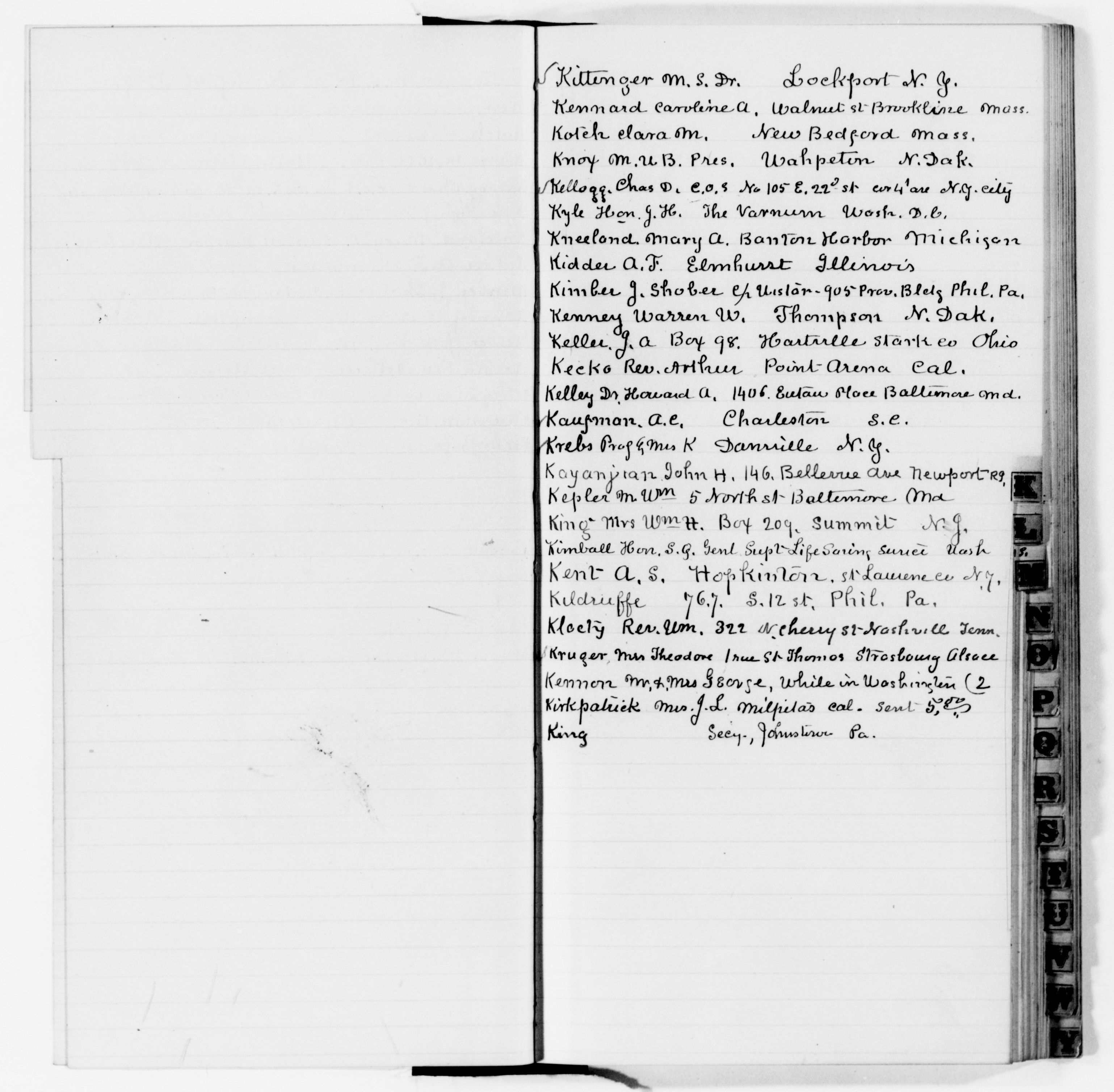 Scanned image of the current content page